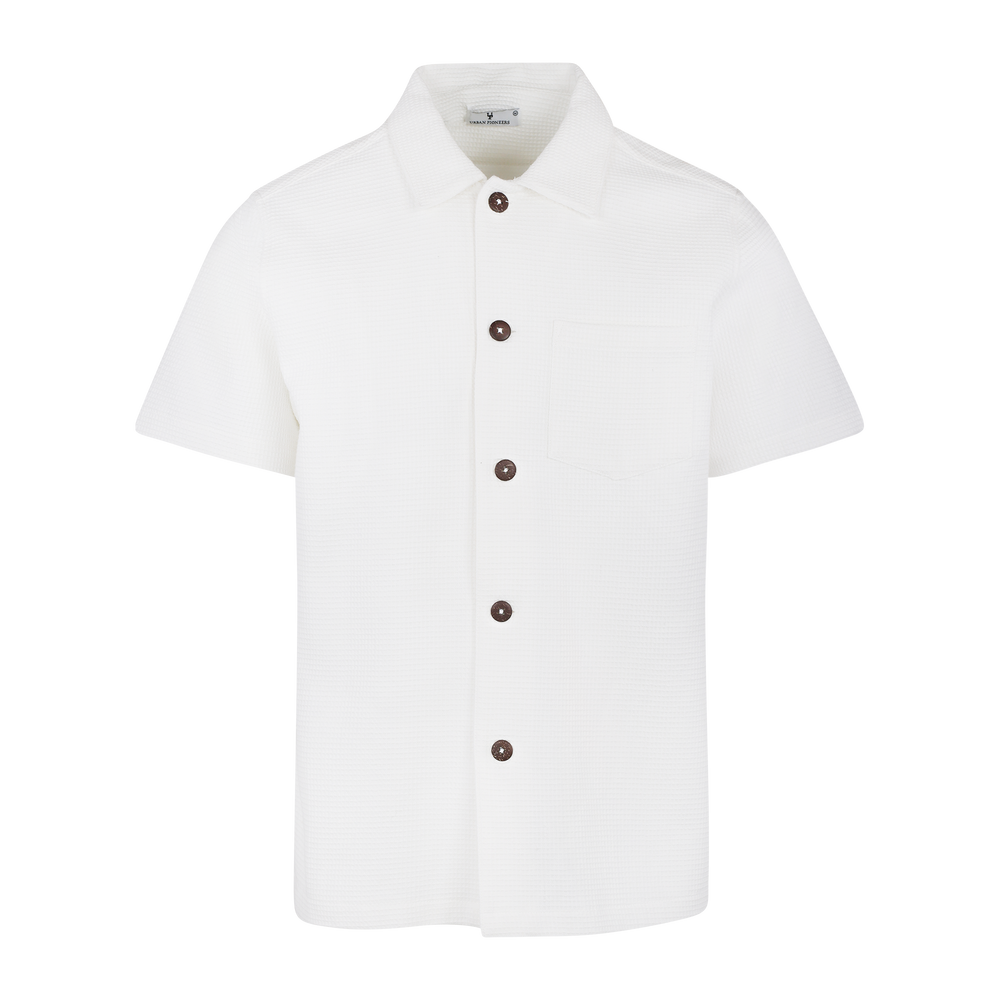 Urban Pioneers Male Lucas SS SHIRT CREAM