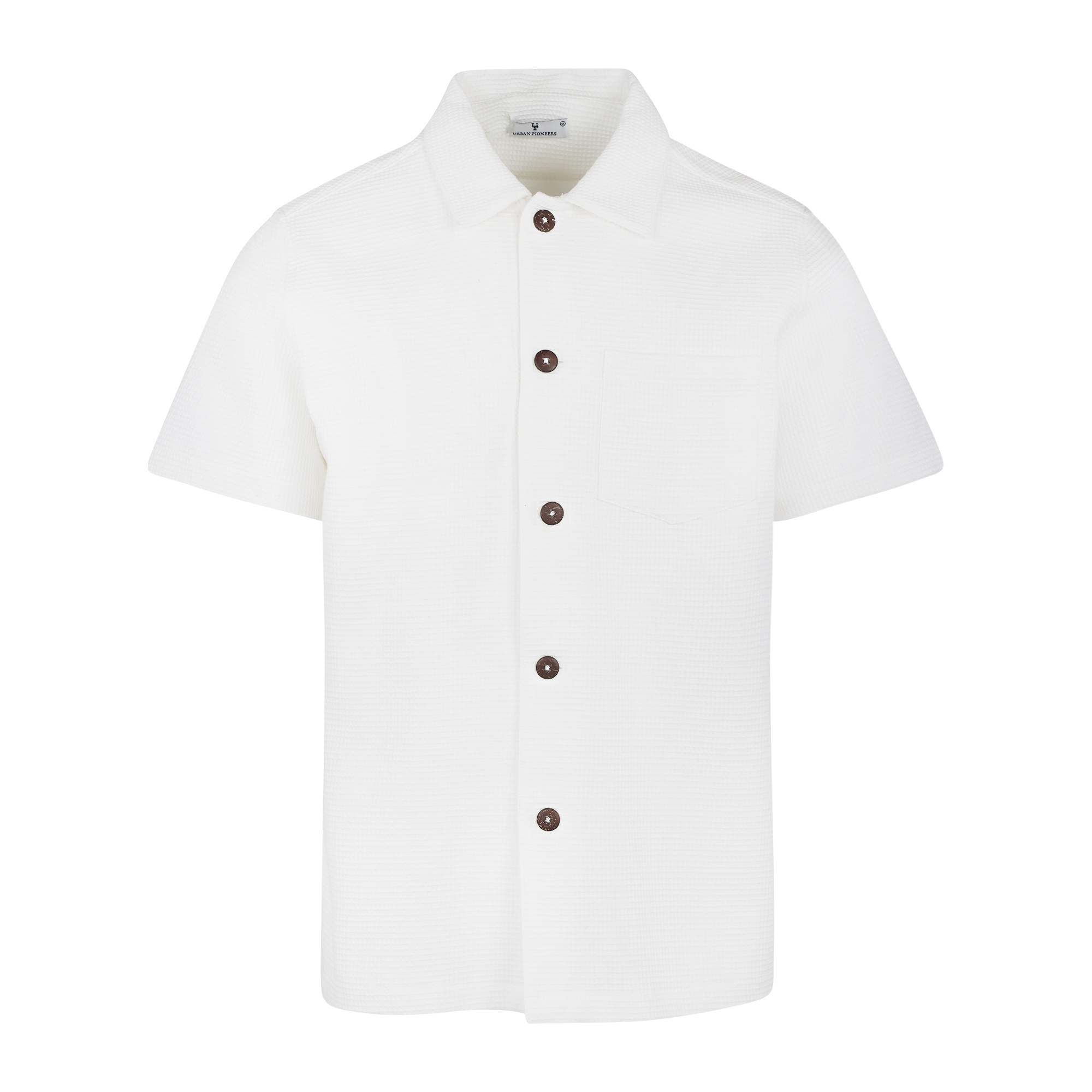 Urban Pioneers Male Lucas SS SHIRT CREAM