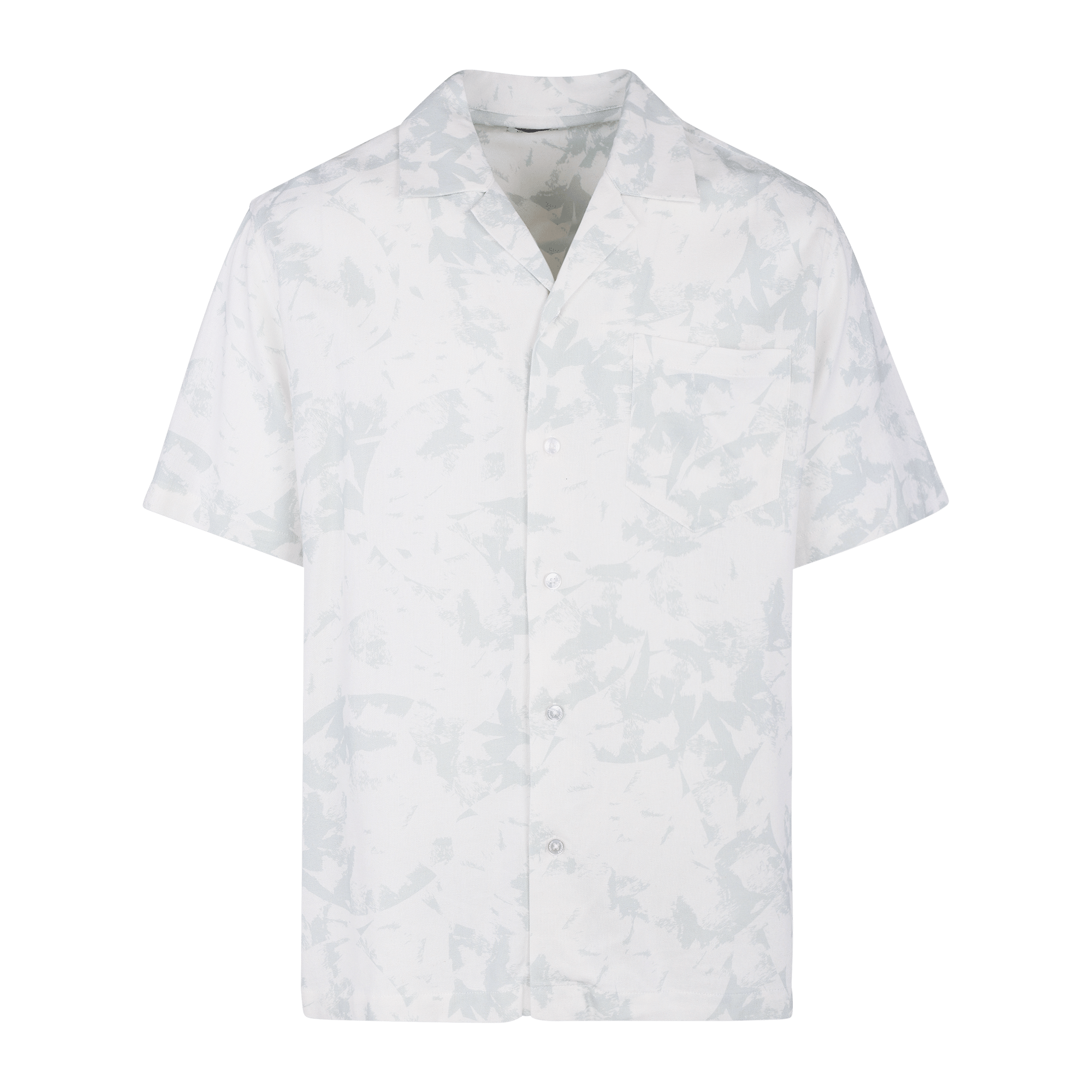 Urban Pioneers Male Luciano SS SHIRT LIGHT GREEN AOP
