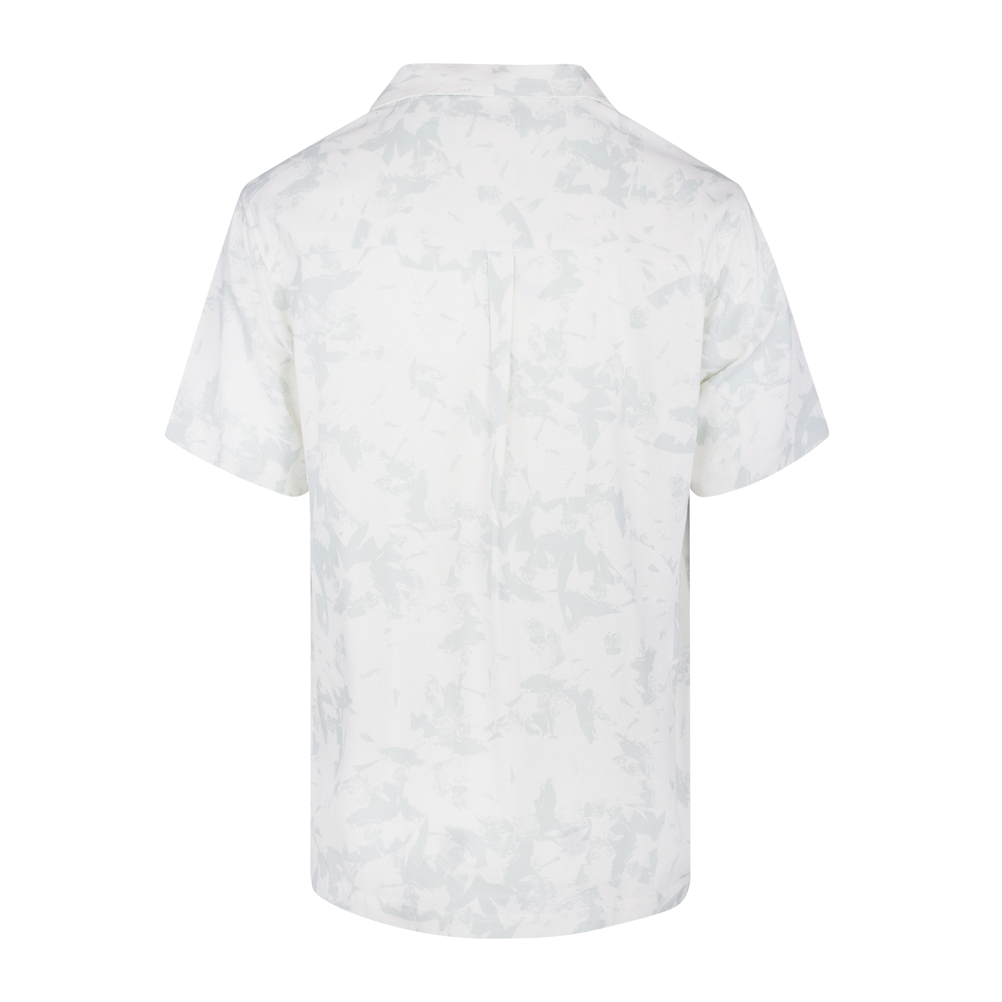 Urban Pioneers Male Luciano SS SHIRT LIGHT GREEN AOP