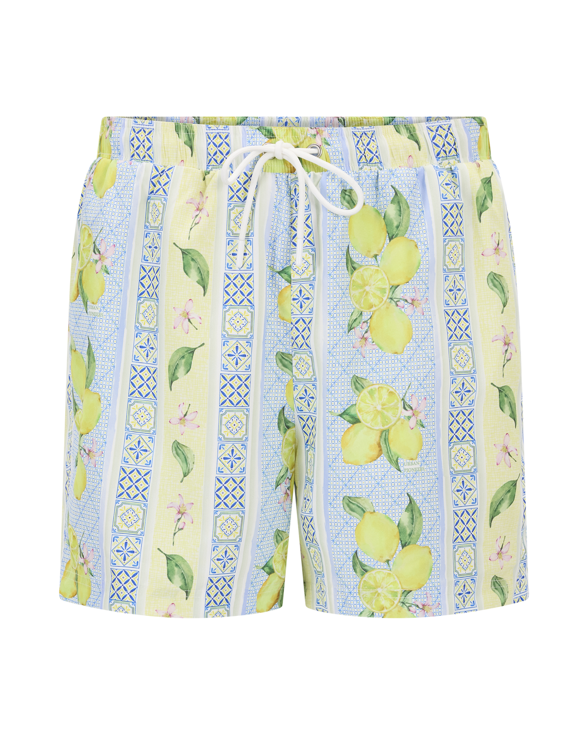 Urban Pioneers Male Luka Shorts SWIMSHORTS LEMONS AOP
