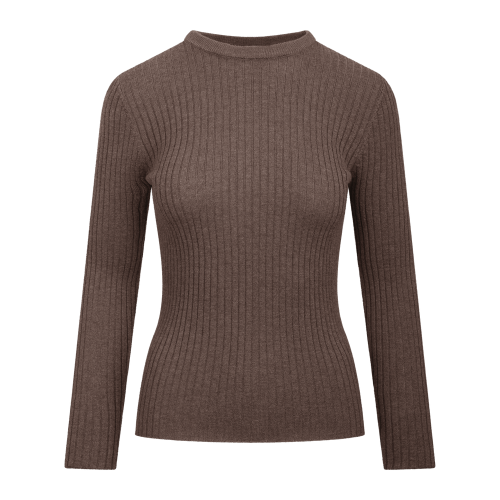 Urban Pioneers Female Mari LS Top SWEATER WOOD BURN