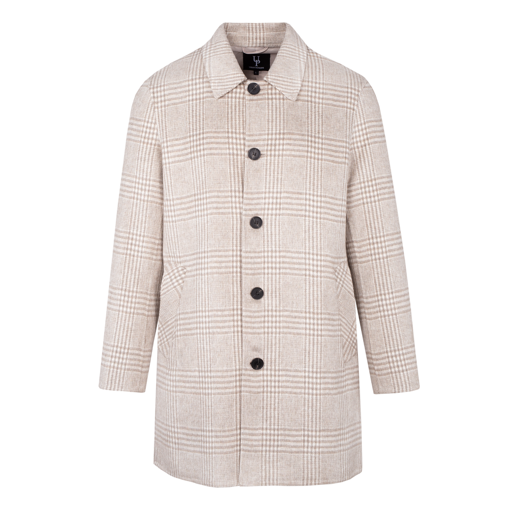 Urban Pioneers Male Mattia Coat COAT SAND CHECK