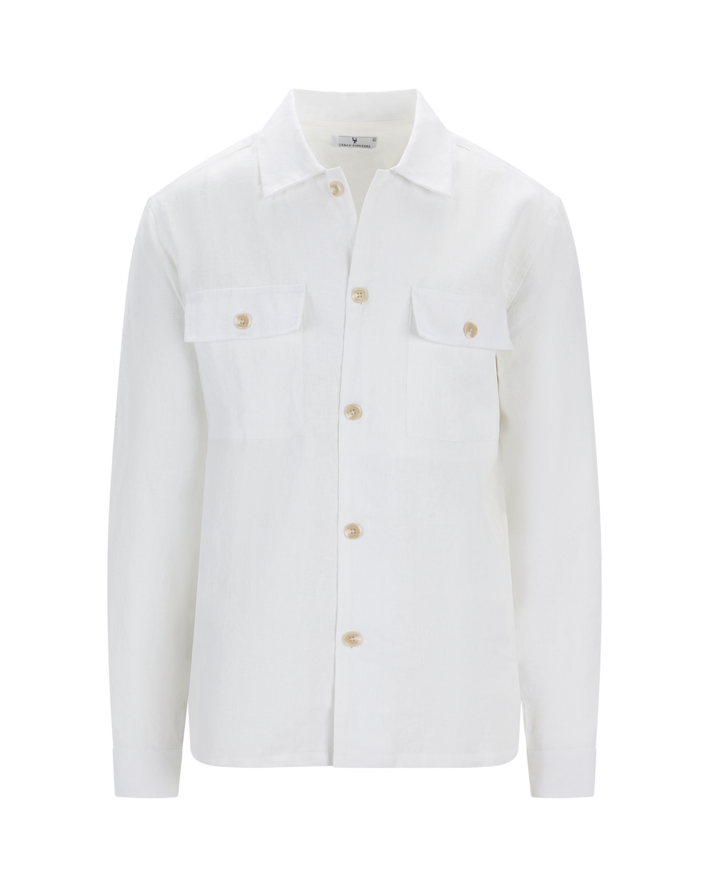 Urban Pioneers Male Maurizio LS Shirt OVERSHIRT WHITE