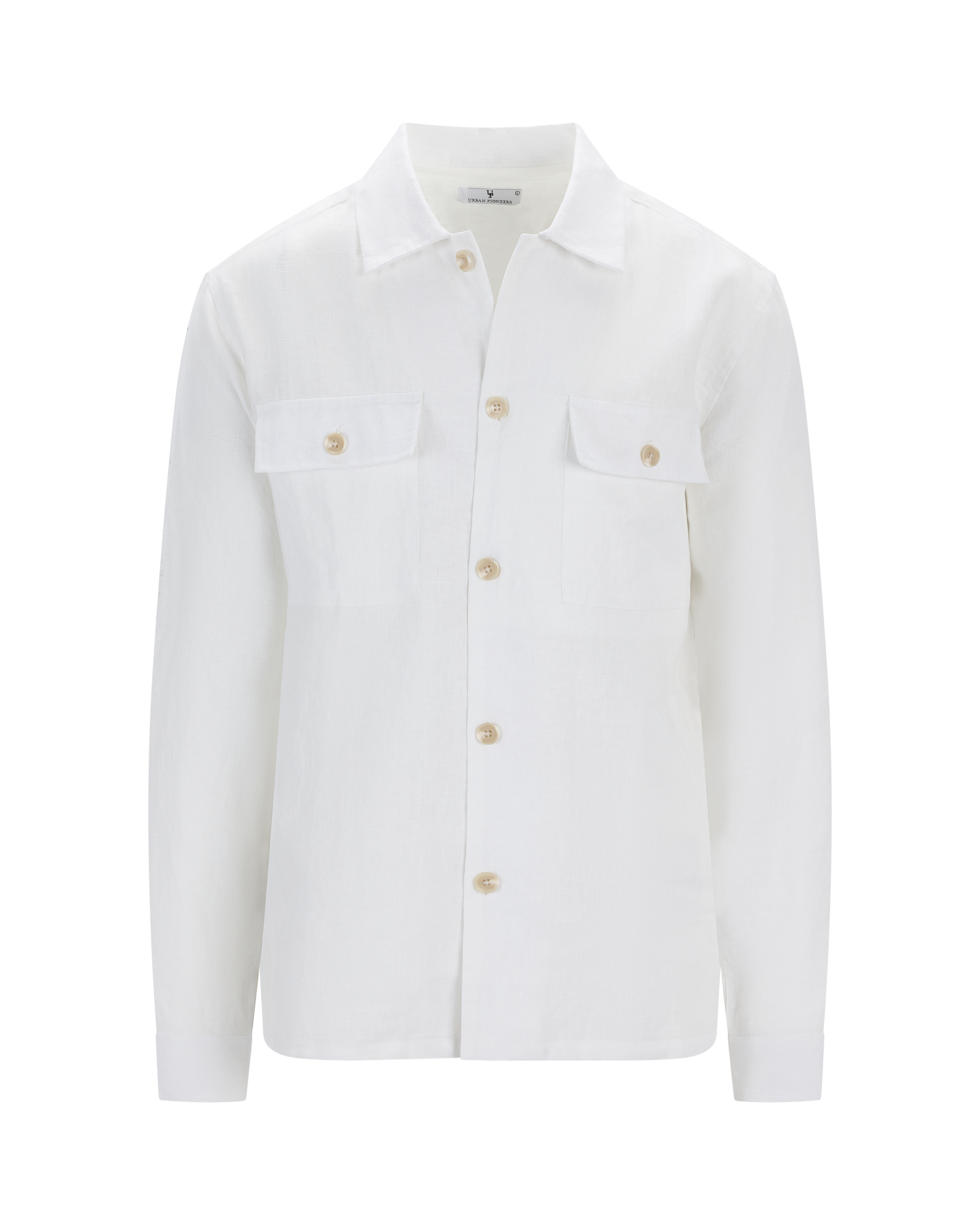 Urban Pioneers Male Maurizio LS Shirt OVERSHIRT WHITE