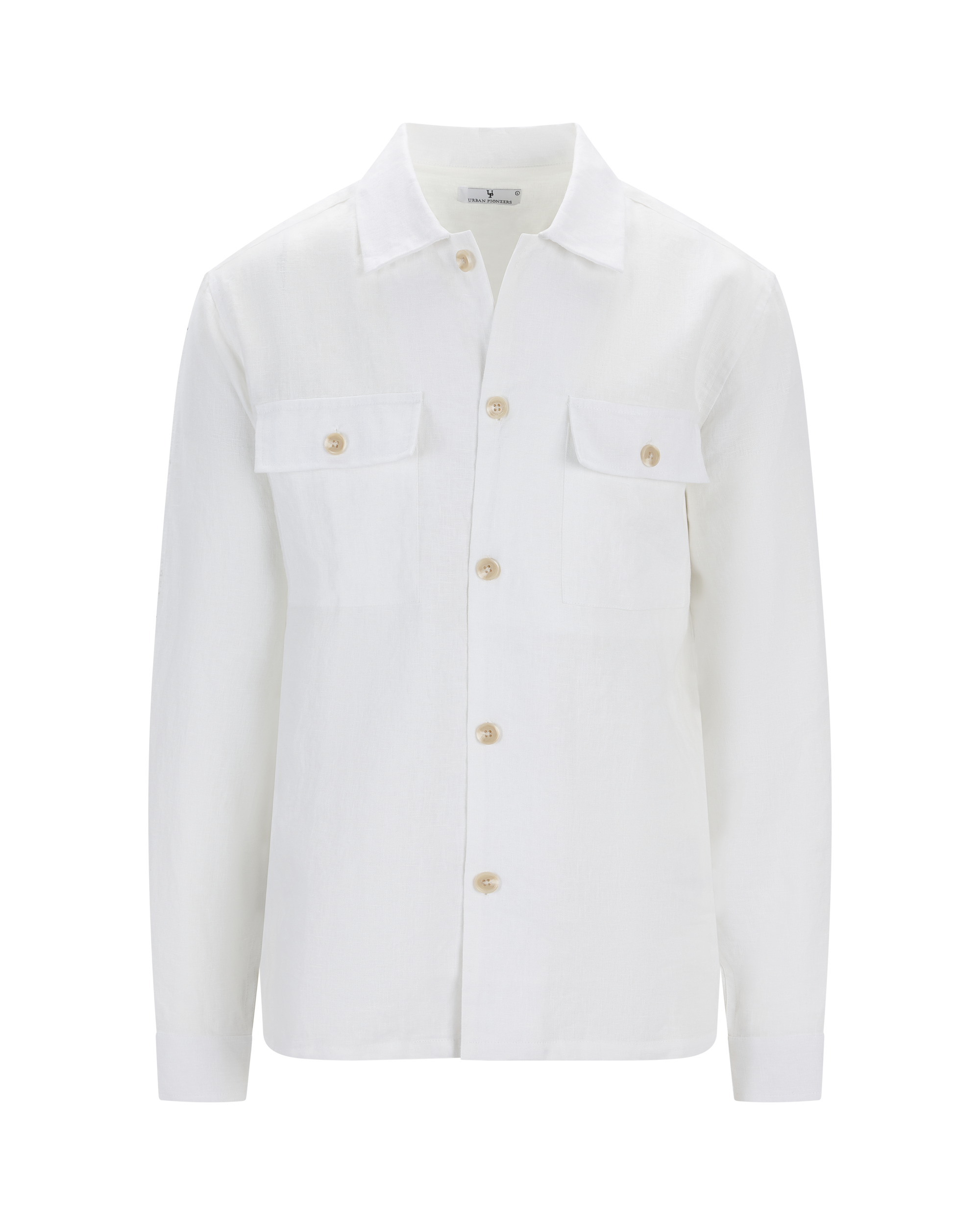 Urban Pioneers Male Maurizio LS Shirt OVERSHIRT WHITE