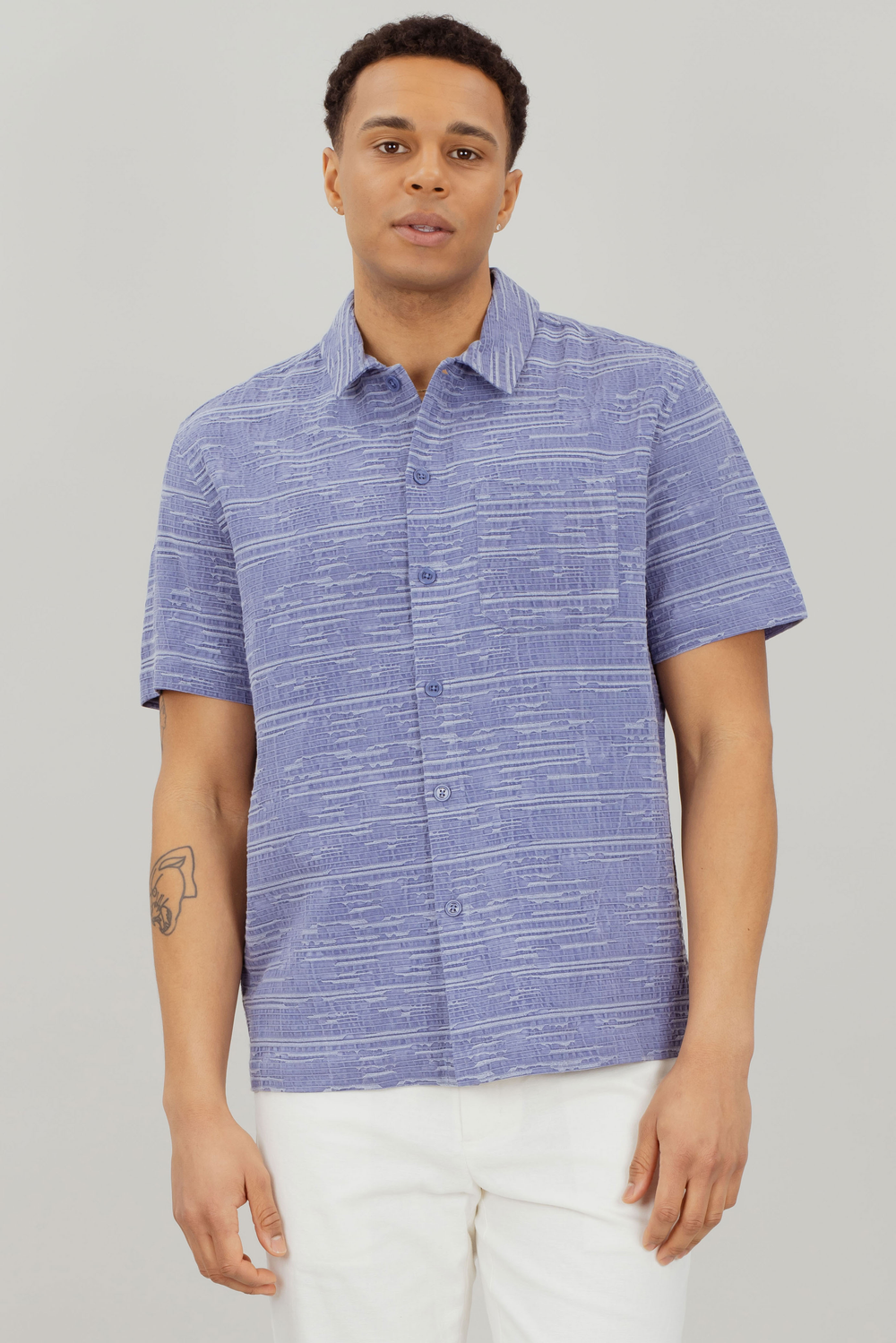 Urban Pioneers Male Max SS SHIRT DENIM