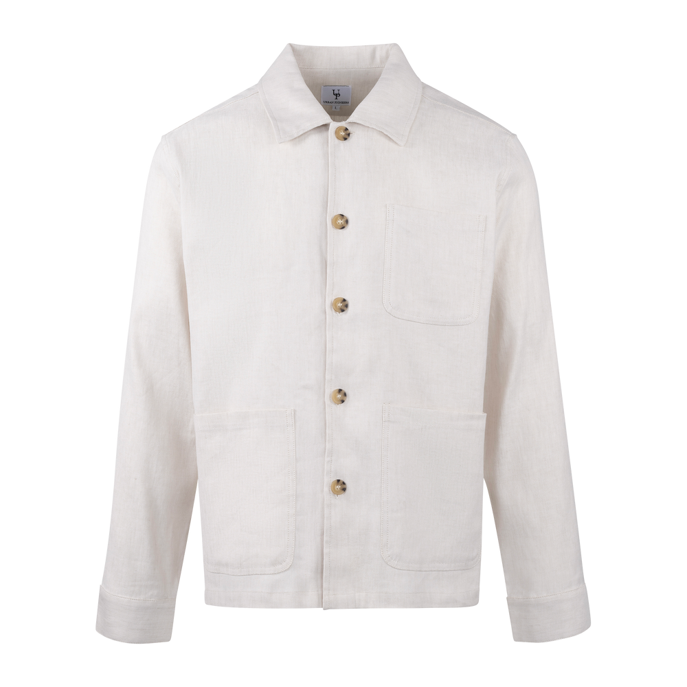 Urban Pioneers Male Mayk Overshirt SHIRT LIGHT SAND MELANGE