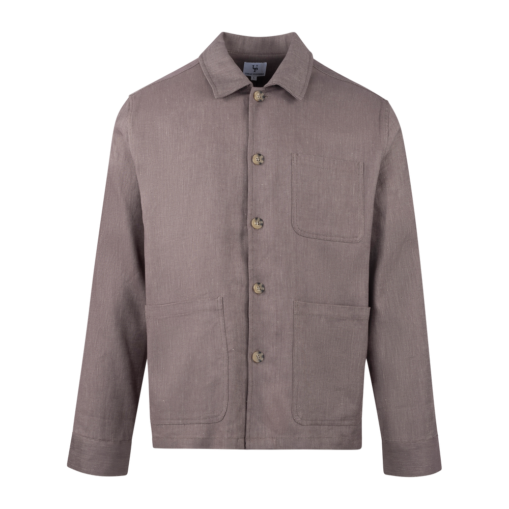 Urban Pioneers Male Mayk Overshirt SHIRT MID BROWN MELANGE