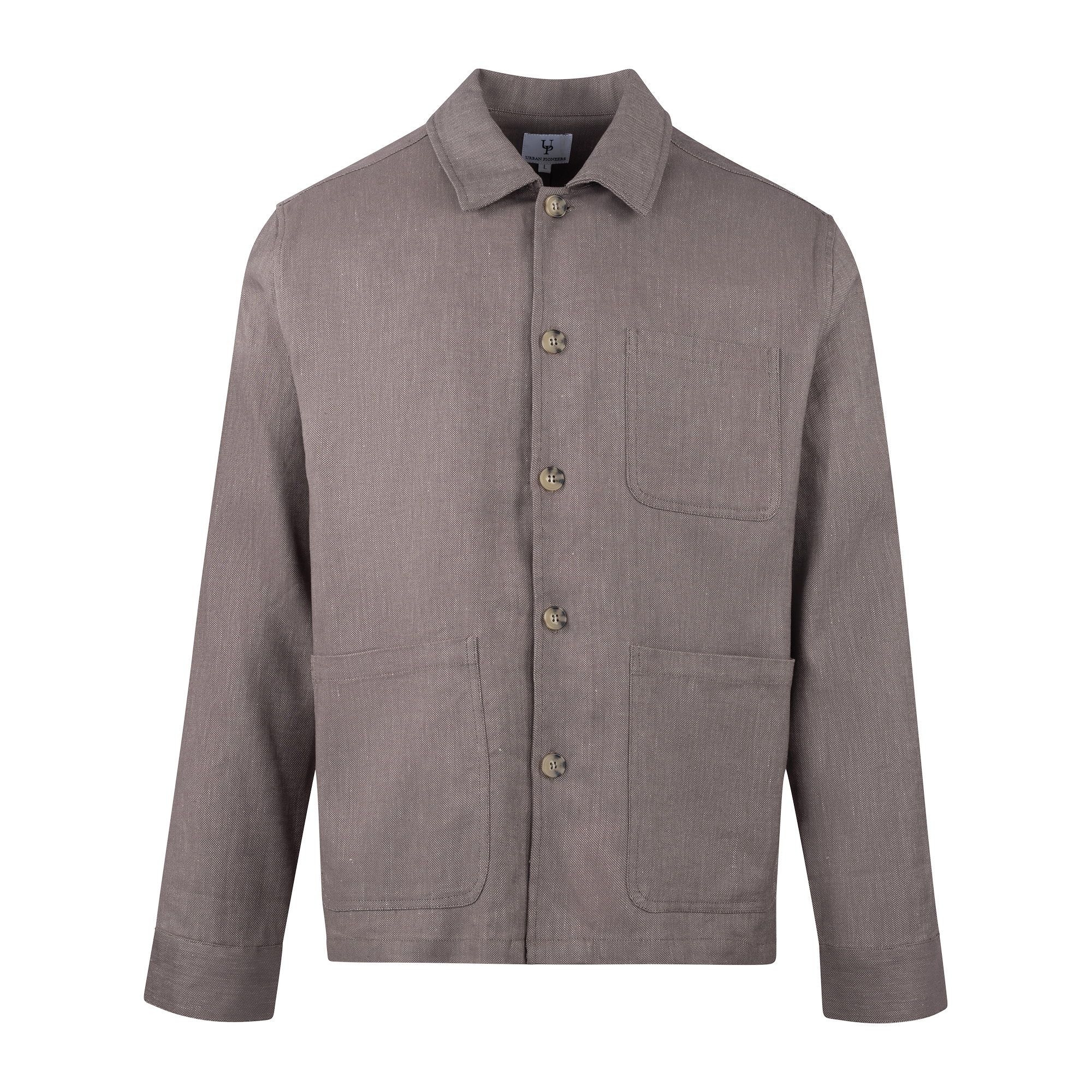 Urban Pioneers Male Mayk Overshirt SHIRT MID BROWN MELANGE