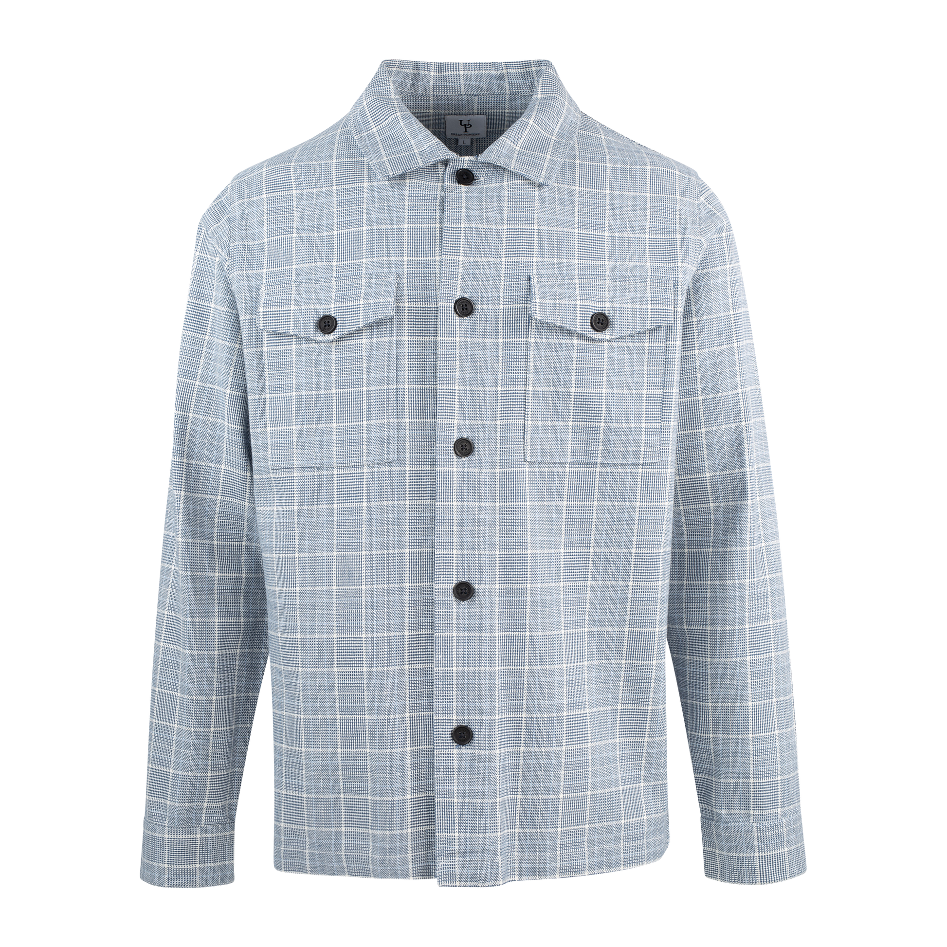 Urban Pioneers Male Mbappe Overshirt SHIRT BLUE CHECK