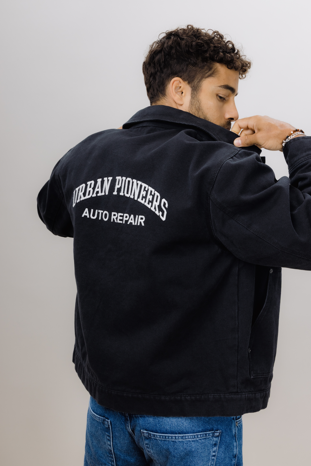 Urban Pioneers Male Mechanic Jacket JACKET WASHED BLACK