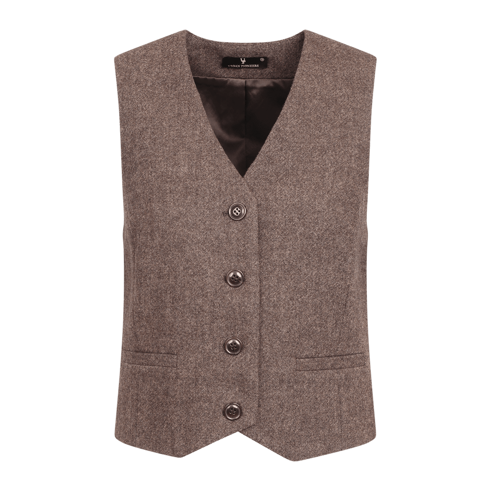 Urban Pioneers Female Melanie Waistcoat VEST DARK BROWN