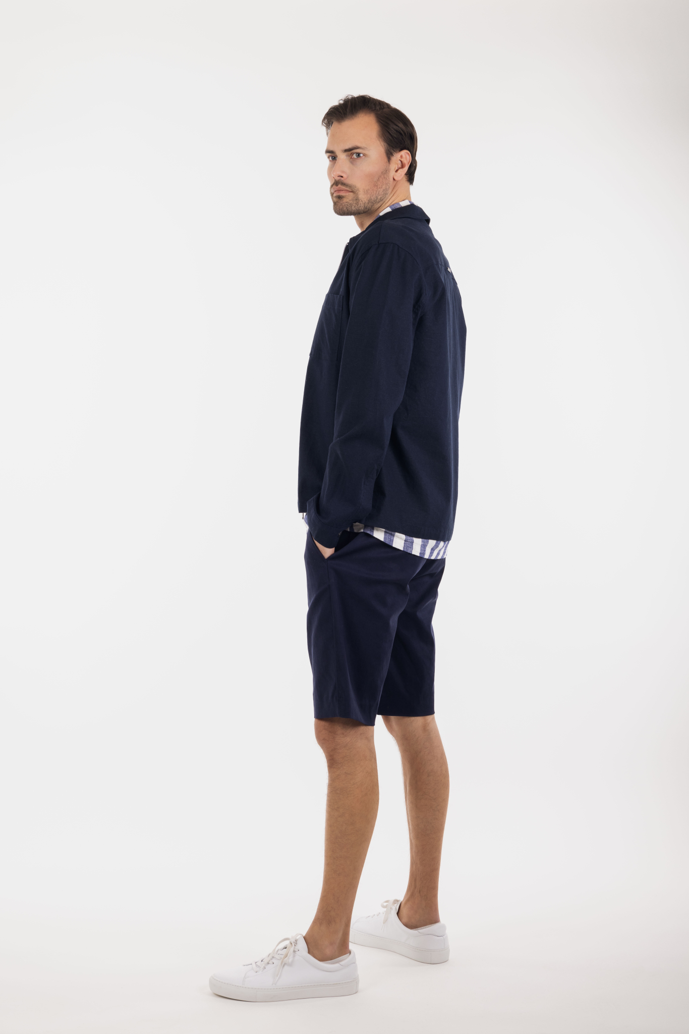 Urban Pioneers Male Meskar Overshirt SHIRT NAVY