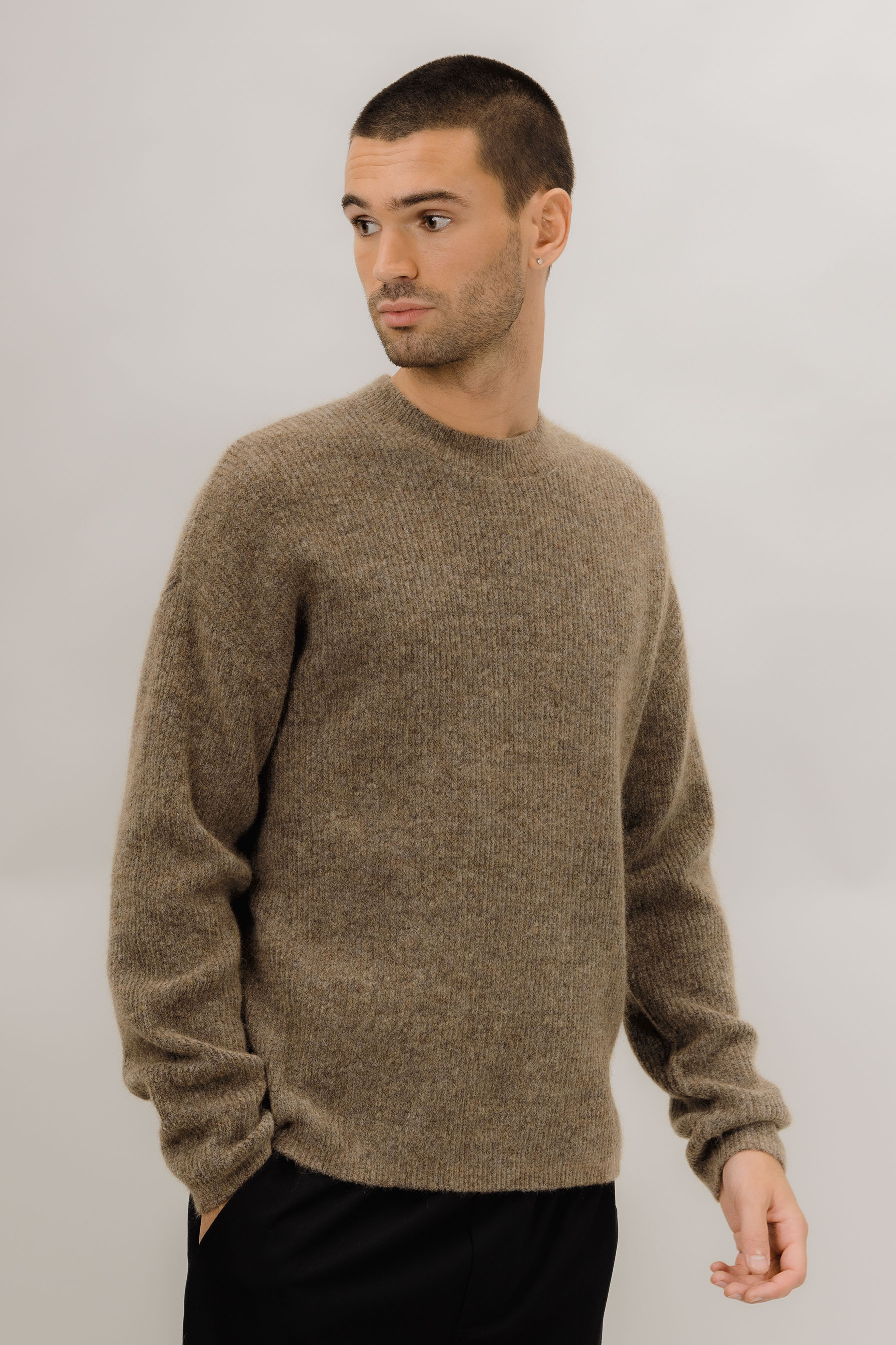 Urban Pioneers Male Miles Sweater SWEATER MID BROWN