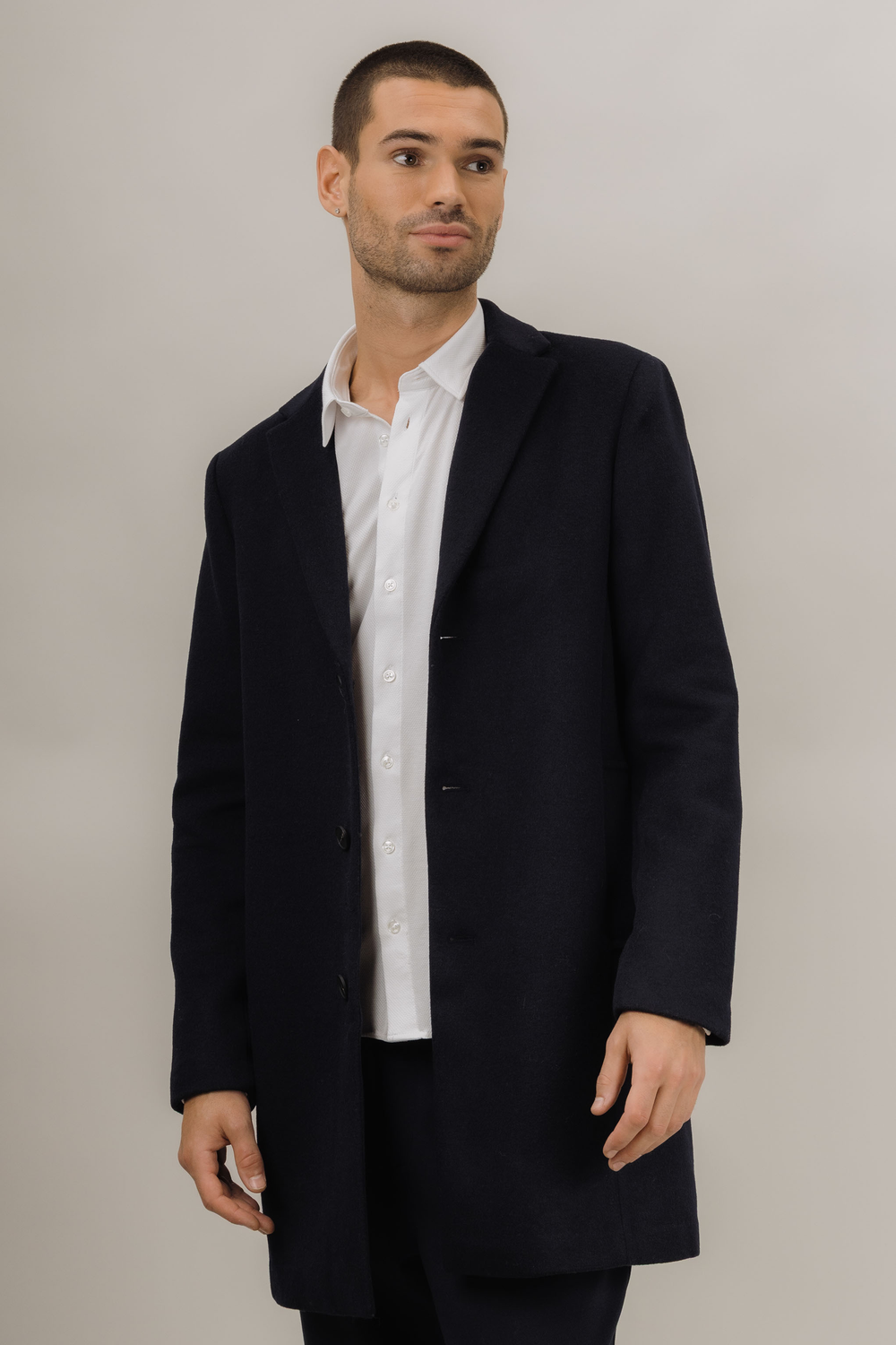 Urban Pioneers Male Miles Wool COAT DARK NAVY