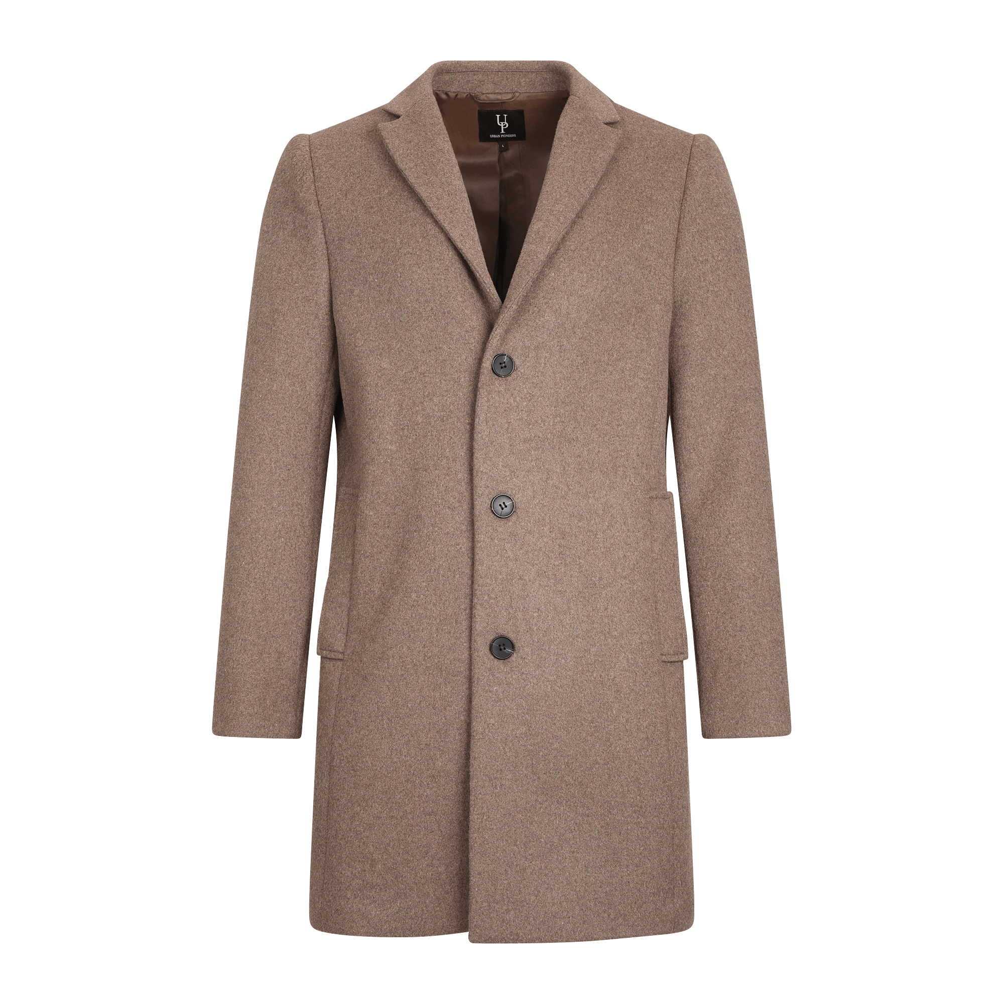 Urban Pioneers Male Miles Wool COAT DARK SAND