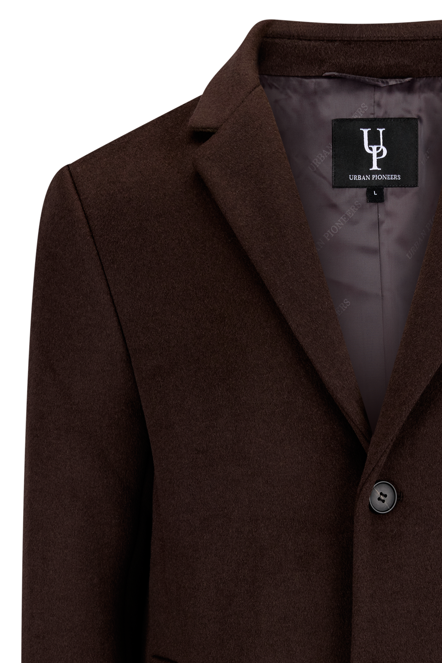 Urban Pioneers Male Miles Wool Coat COAT DARK BROWN