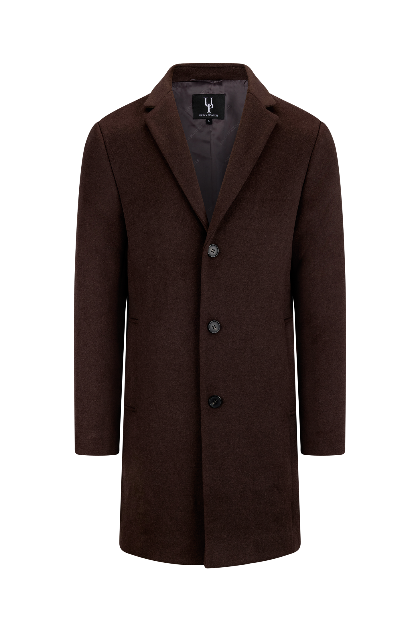 Urban Pioneers Male Miles Wool Coat COAT DARK BROWN
