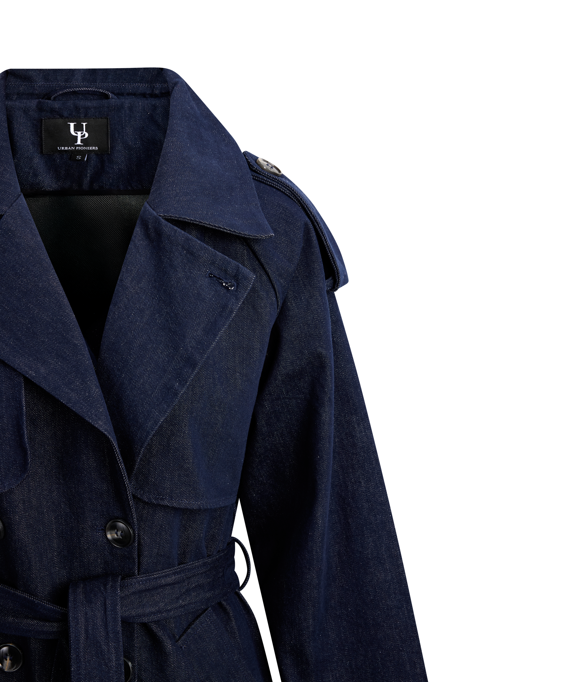 Urban Pioneers Female Miley Trenchcoat COAT DARK NAVY DENIM