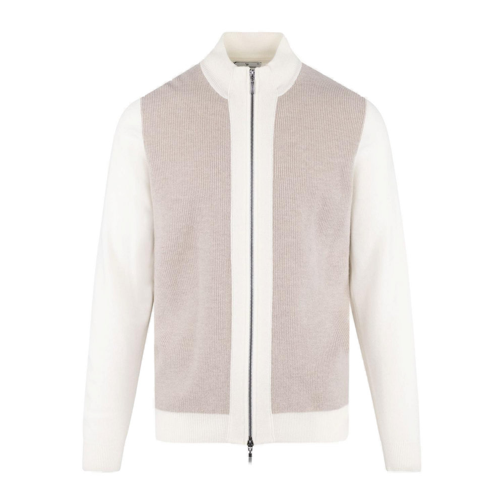 Urban Pioneers Male Milton Zip CARDIGAN CREAM