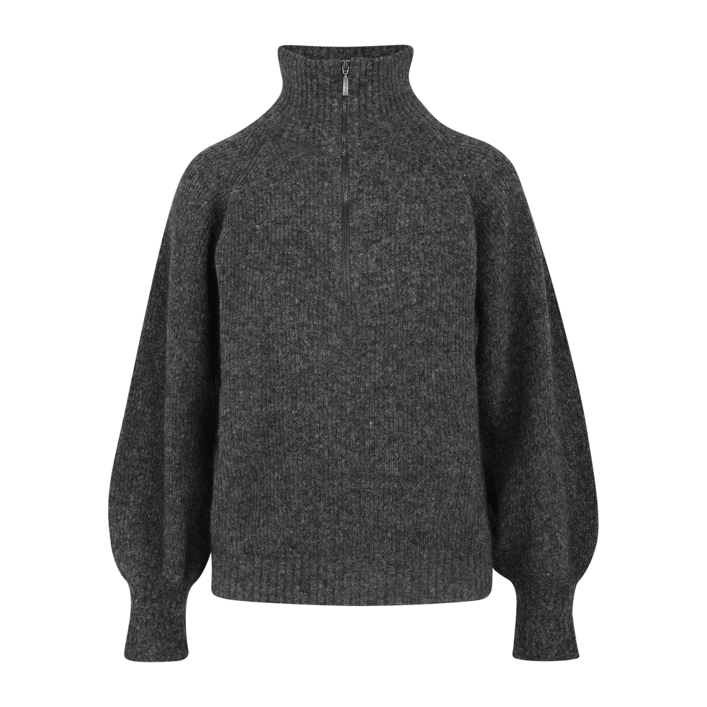 Urban Pioneers Female Mirra Half-zip SWEATER CHARCOAL