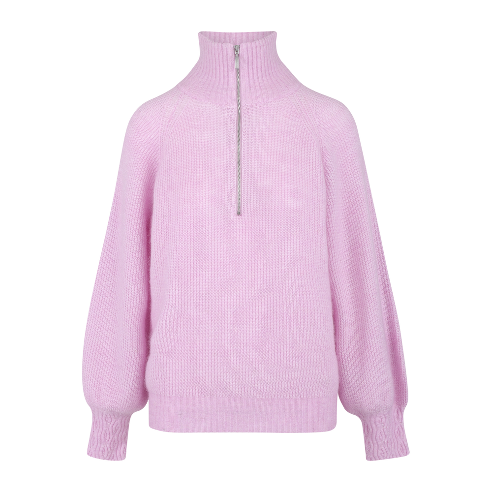 Urban Pioneers Female Mirra Half-zip SWEATER LIGHT PINK