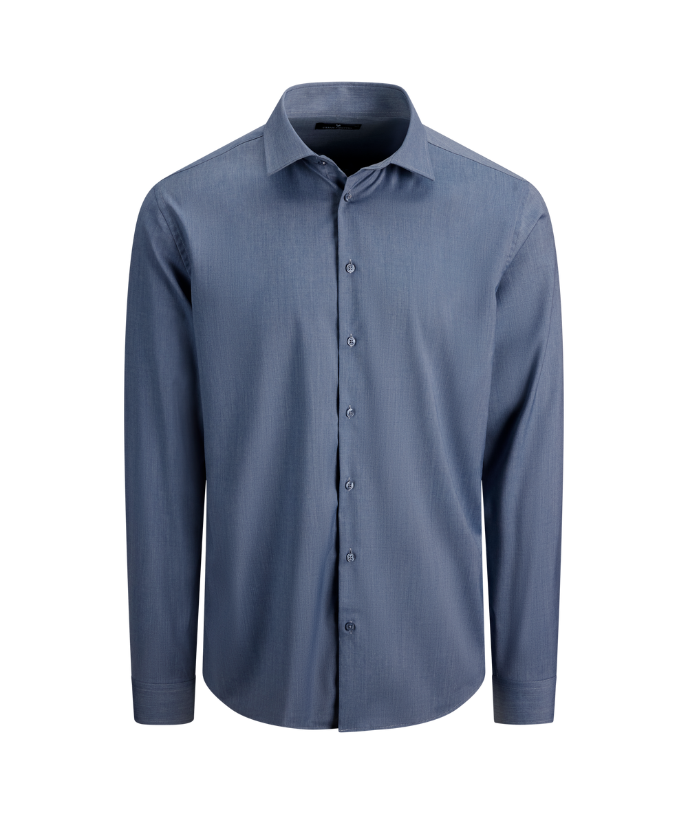 Urban Pioneers Male Mirren LS Shirt SHIRT DENIM BLUE