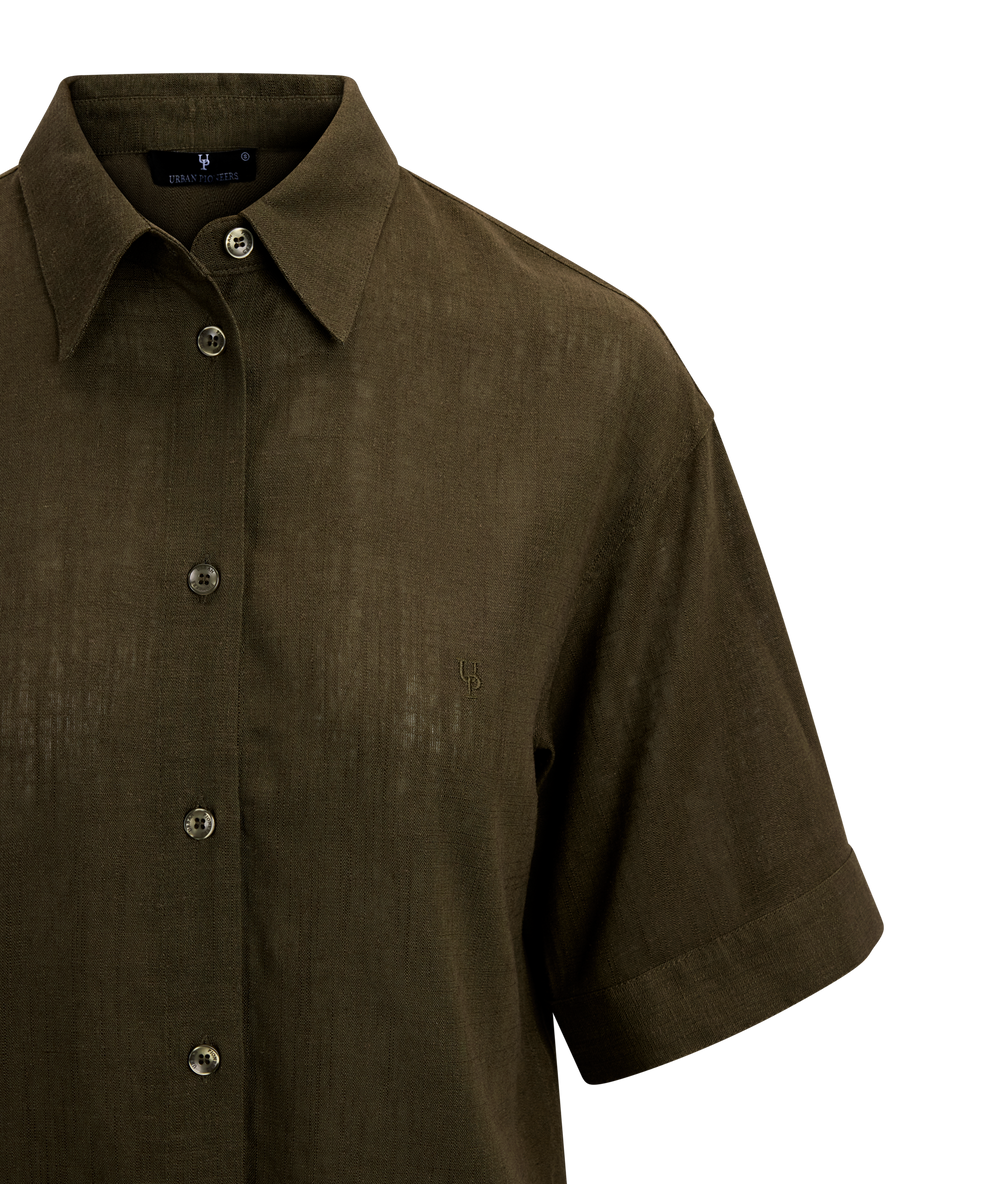 Urban Pioneers Female Nemi SS Shirt SS SHIRT DARK OLIVE