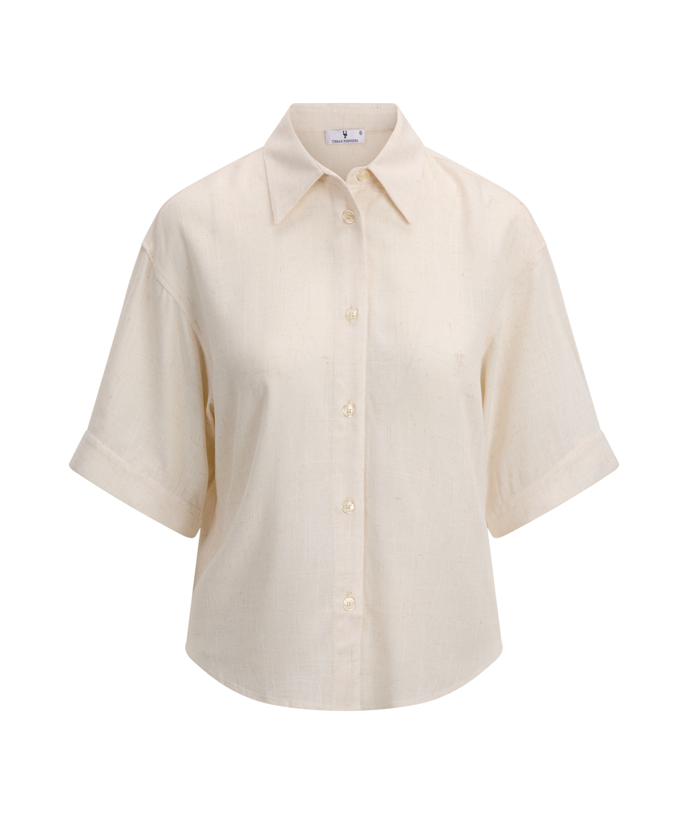 Urban Pioneers Female Nemi SS Shirt SS SHIRT LIGHT SAND