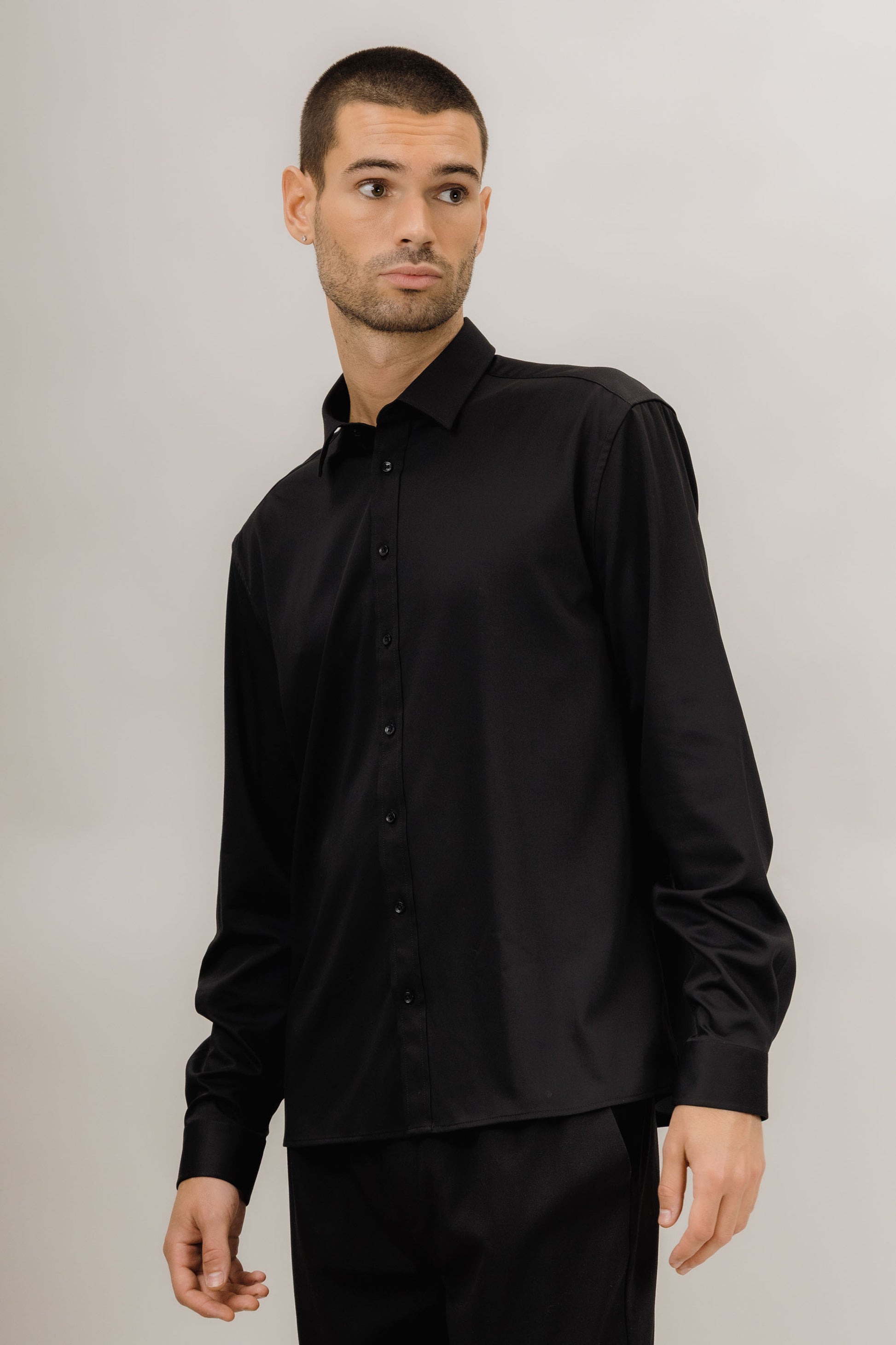Urban Pioneers Male Nigel LS Shirt SHIRT BLACK