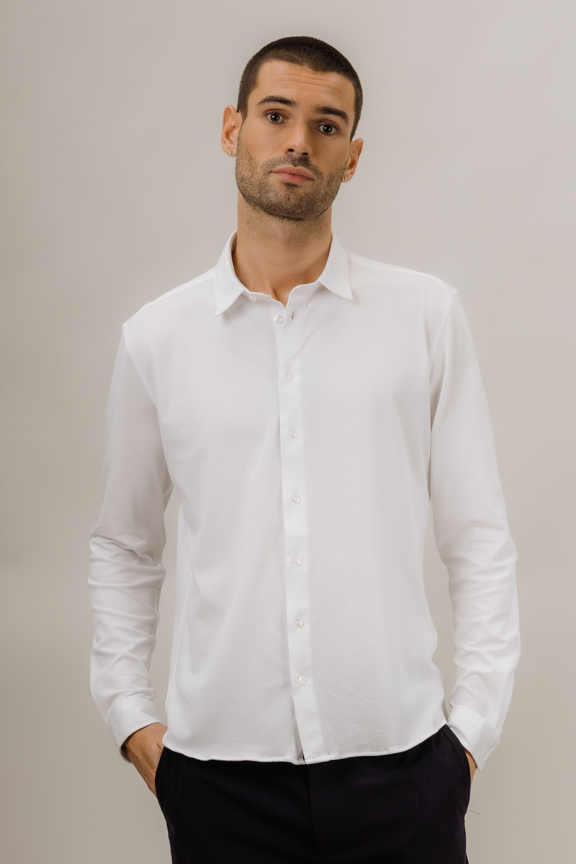 Urban Pioneers Male Nigel LS Shirt SHIRT WHITE