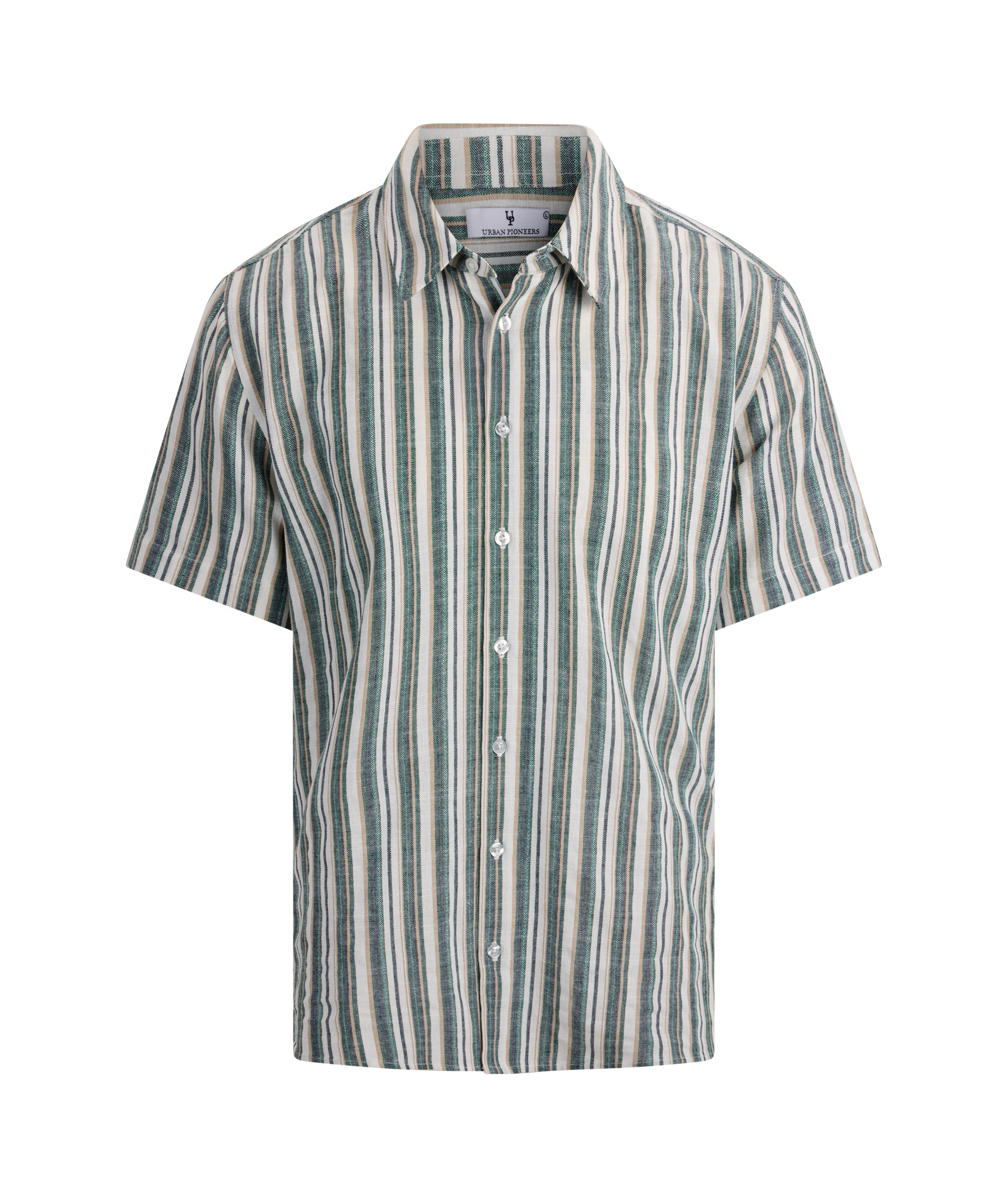 Urban Pioneers Male Niles SS Shirt SS SHIRT GREEN MULTI