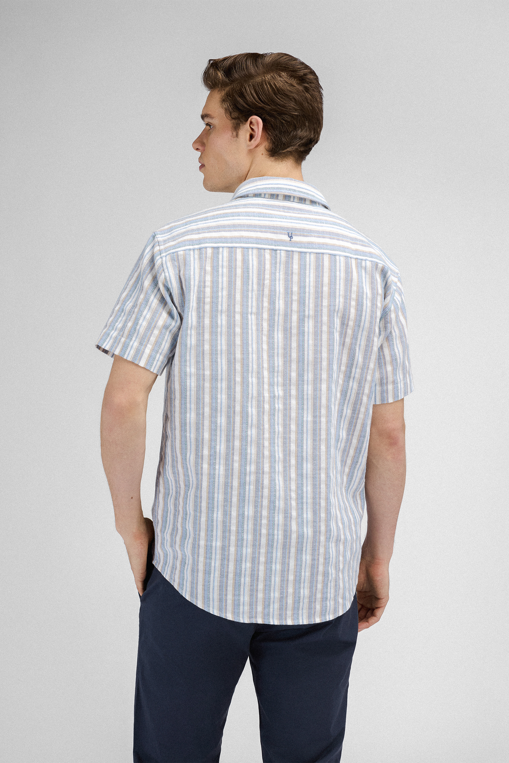 Urban Pioneers Male Niles SS Shirt SS SHIRT LT.BLUE MULTI