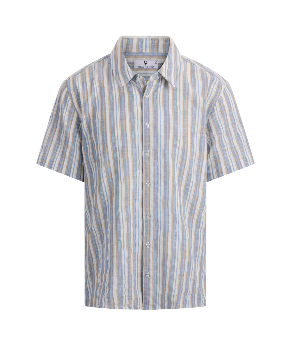 Urban Pioneers Male Niles SS Shirt SS SHIRT LT.BLUE MULTI