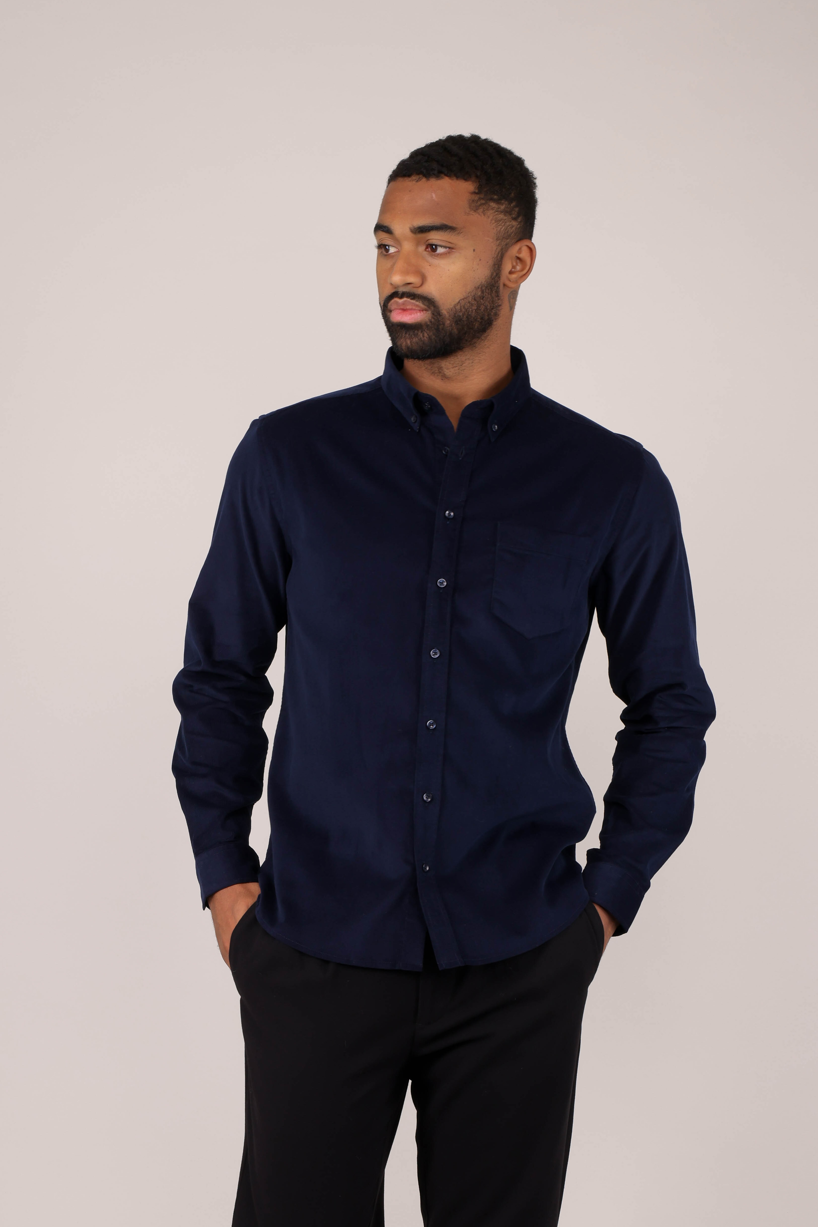 Urban Pioneers Male Obama LS Shirt SHIRT NAVY