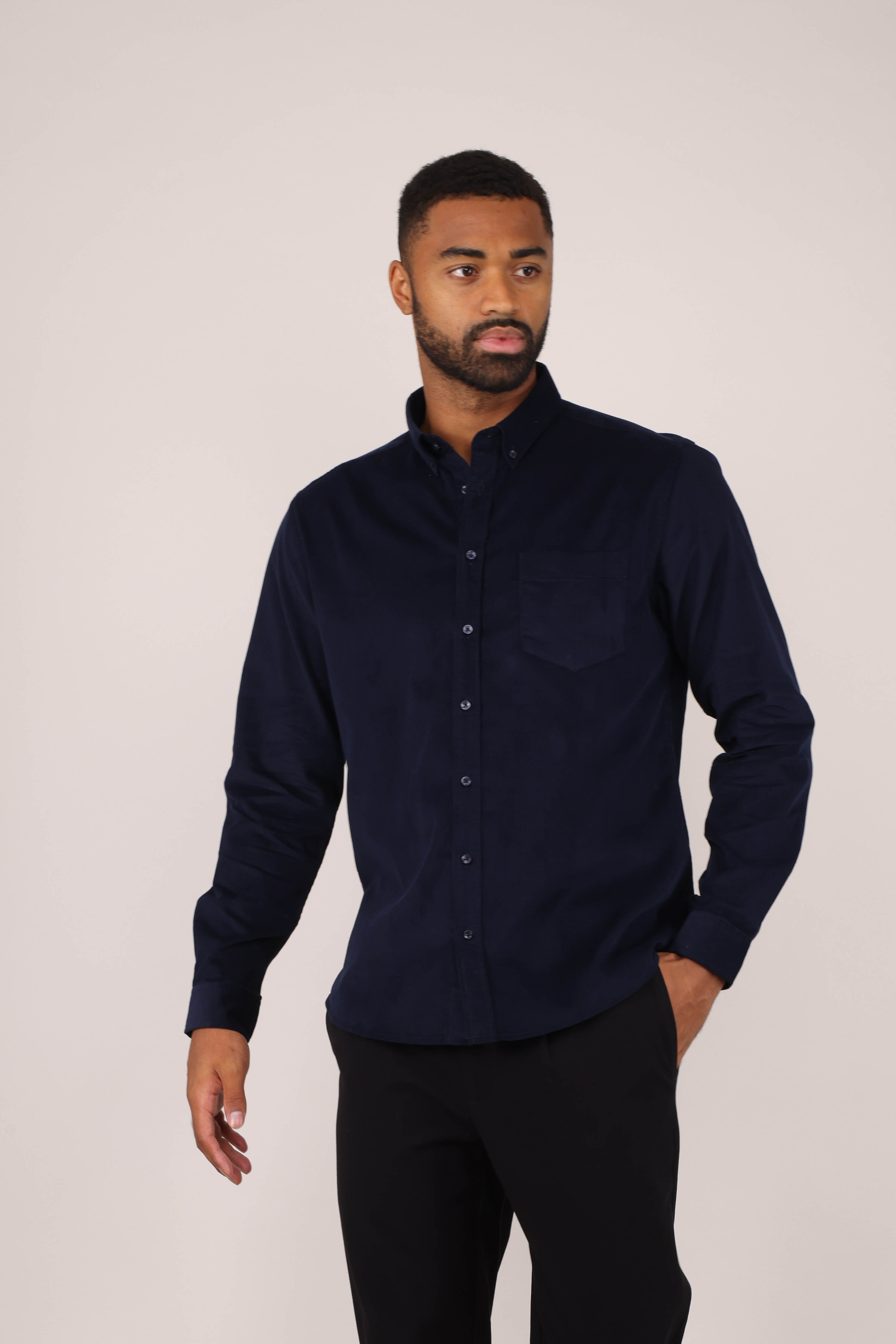 Urban Pioneers Male Obama LS Shirt SHIRT NAVY