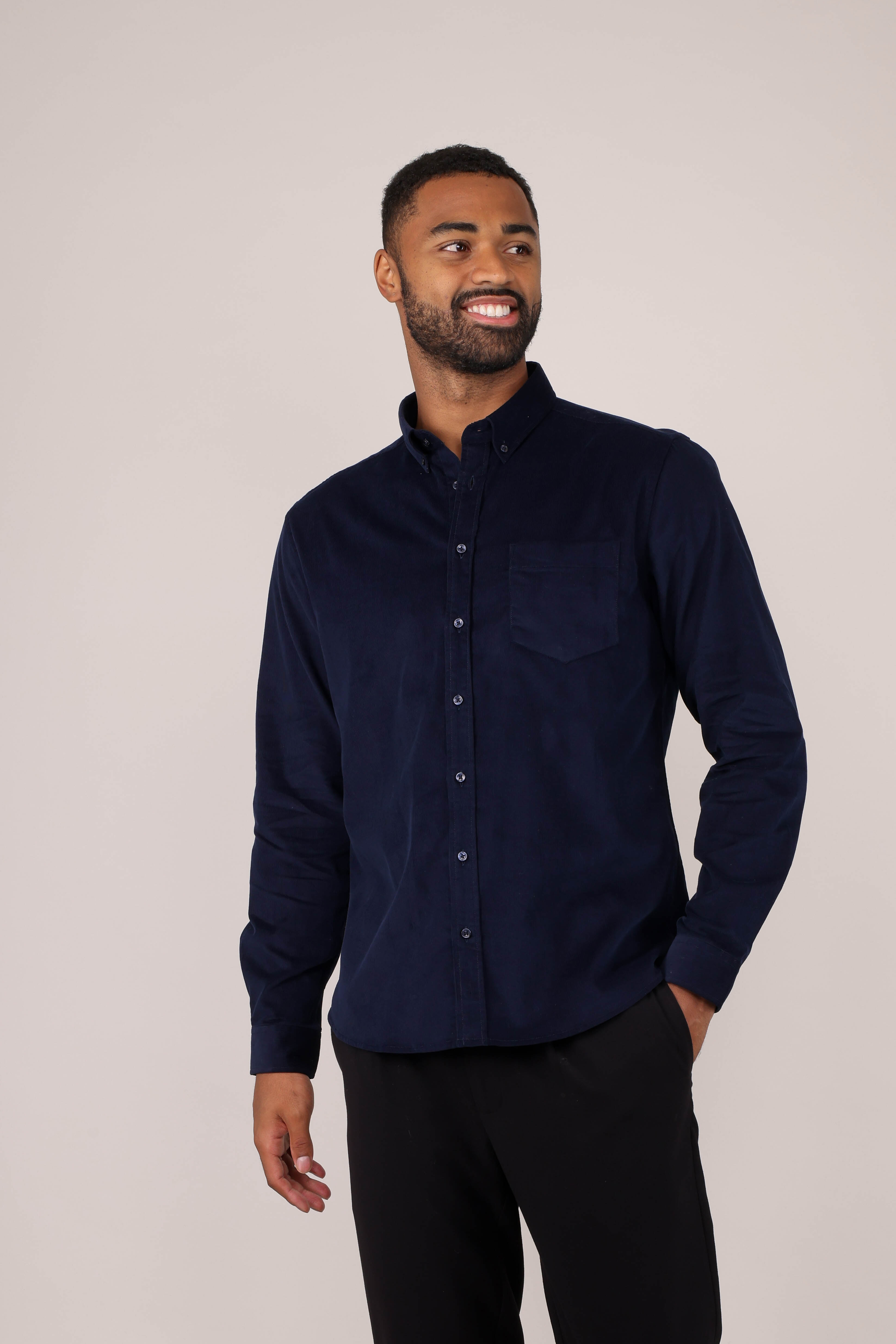 Urban Pioneers Male Obama LS Shirt SHIRT NAVY