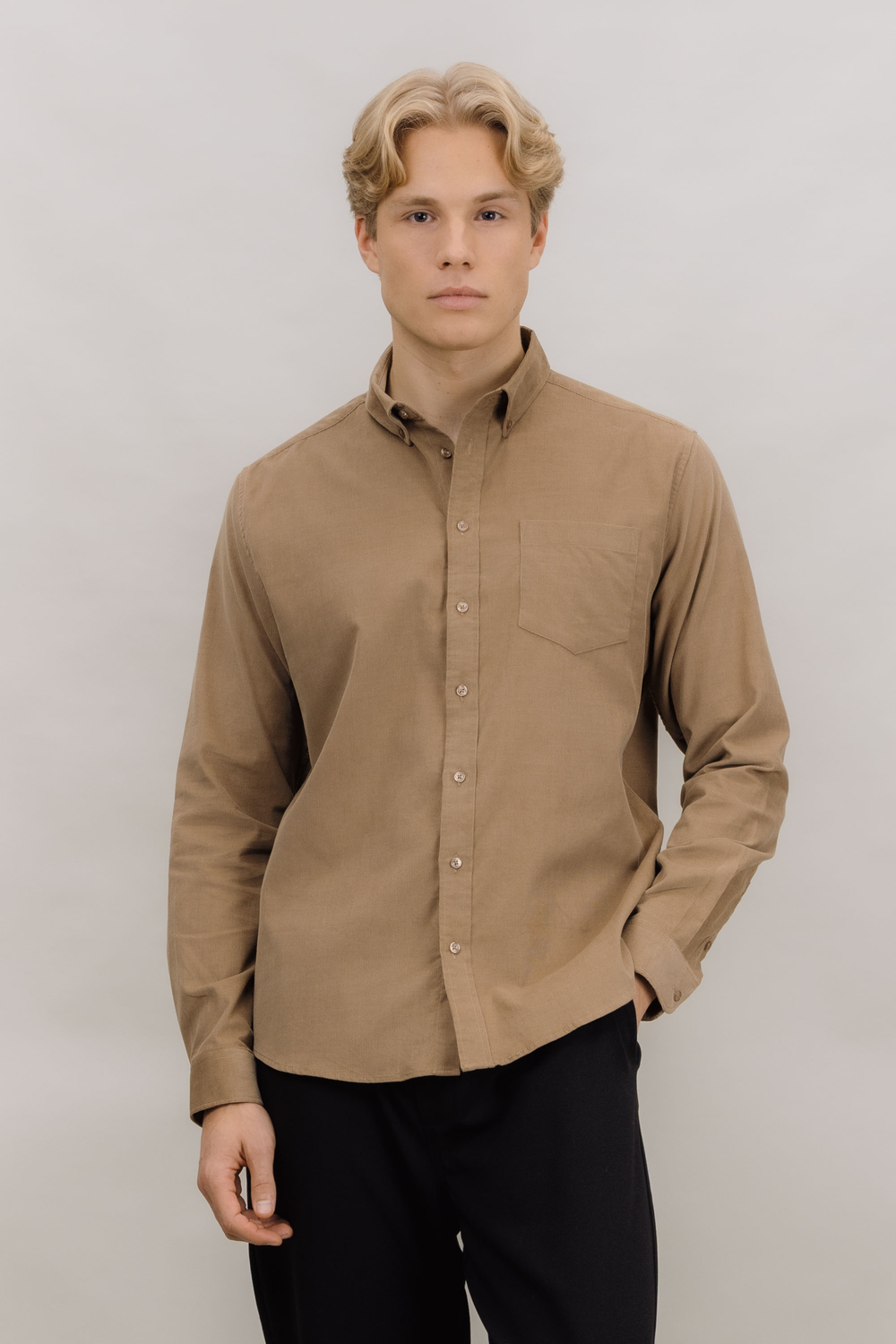 Urban Pioneers Male Obama LS Shirt SHIRT SAND