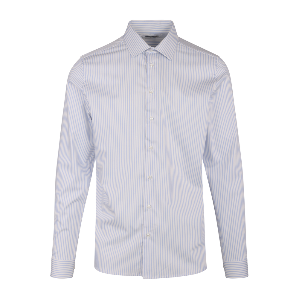 Urban Pioneers Male Obazi Shirt LS SHIRT WHITE/PALE BLUE