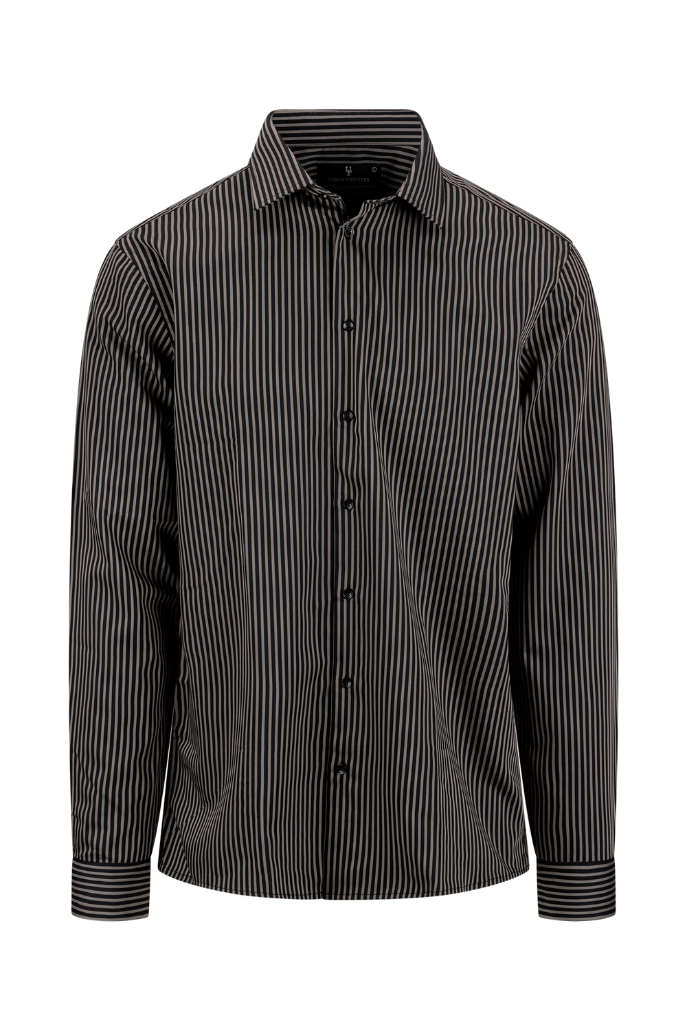Urban Pioneers Male Obazi Shirt LS SHIRT BLACK/SILVER MINK