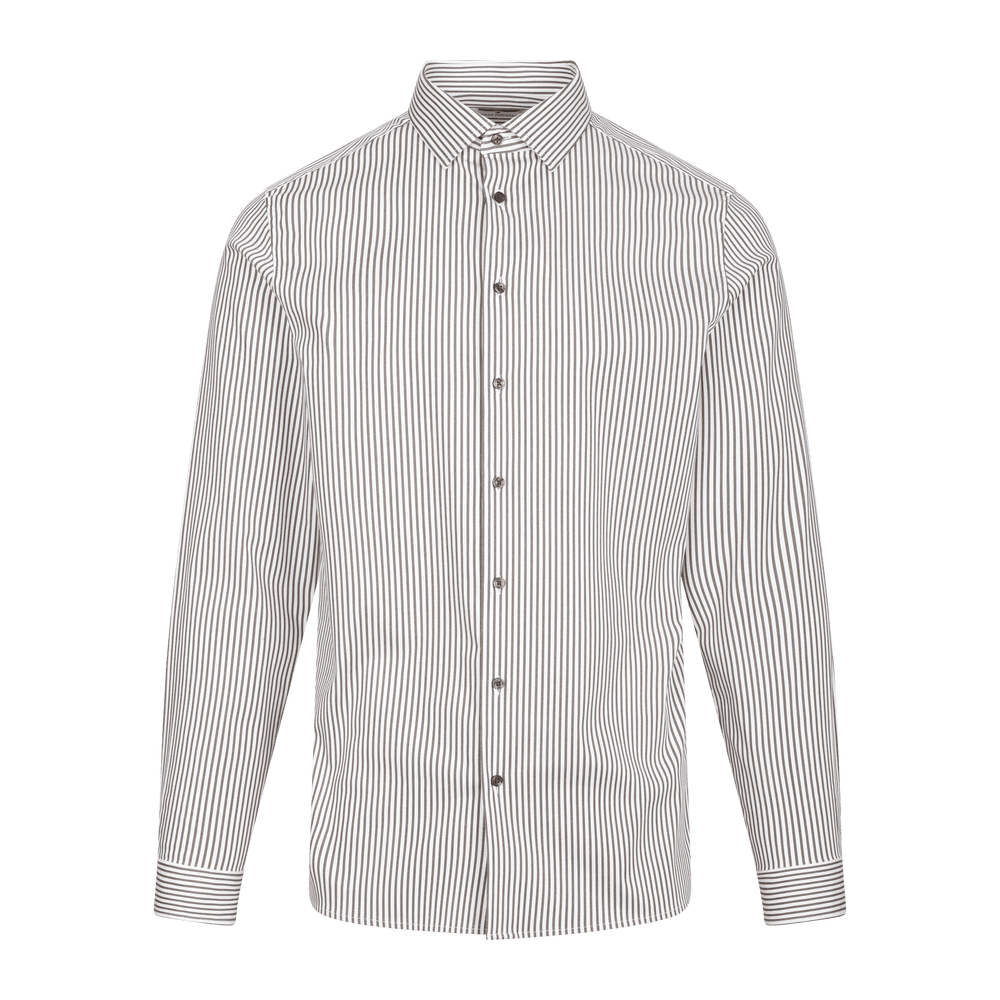 Urban Pioneers Male Obazi Shirt LS SHIRT WHITE/FOREST NIGHT