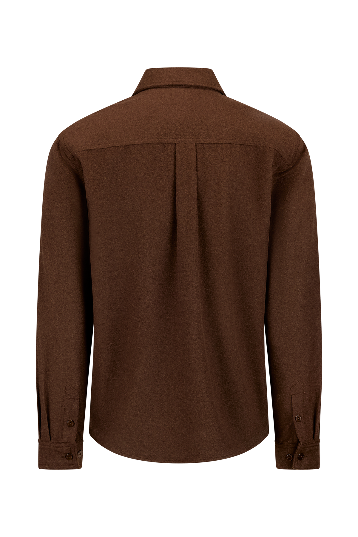 Urban Pioneers Male Orazio Wool Shirt SHIRT DARK TOFFEE