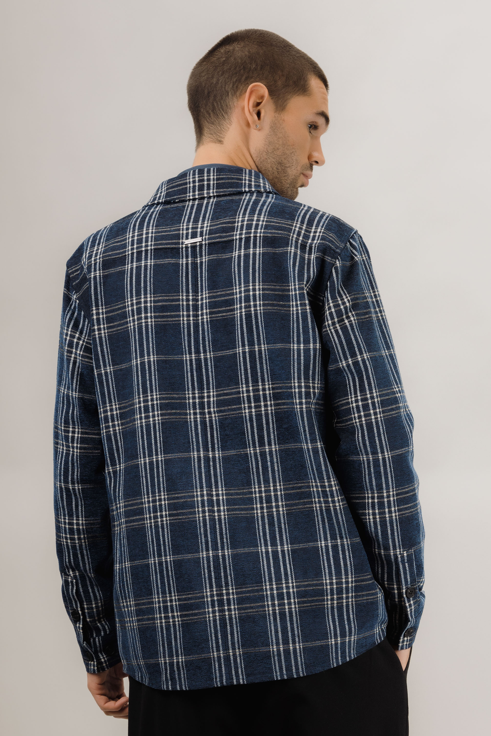 Urban Pioneers Male Otis LS Shirt SHIRT NAVY MULTI