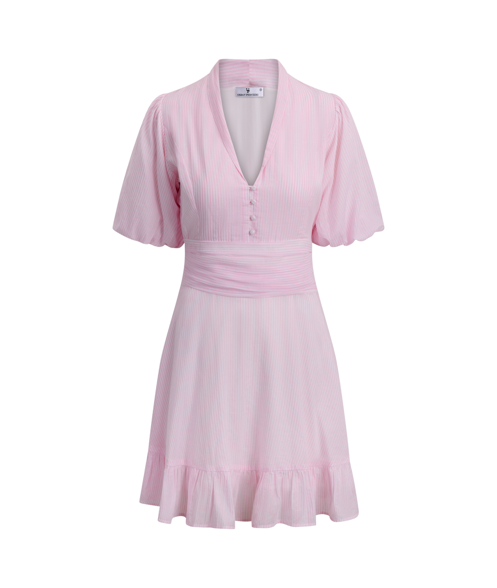 Urban Pioneers Female Papira Dress DRESS PINK STRIPES