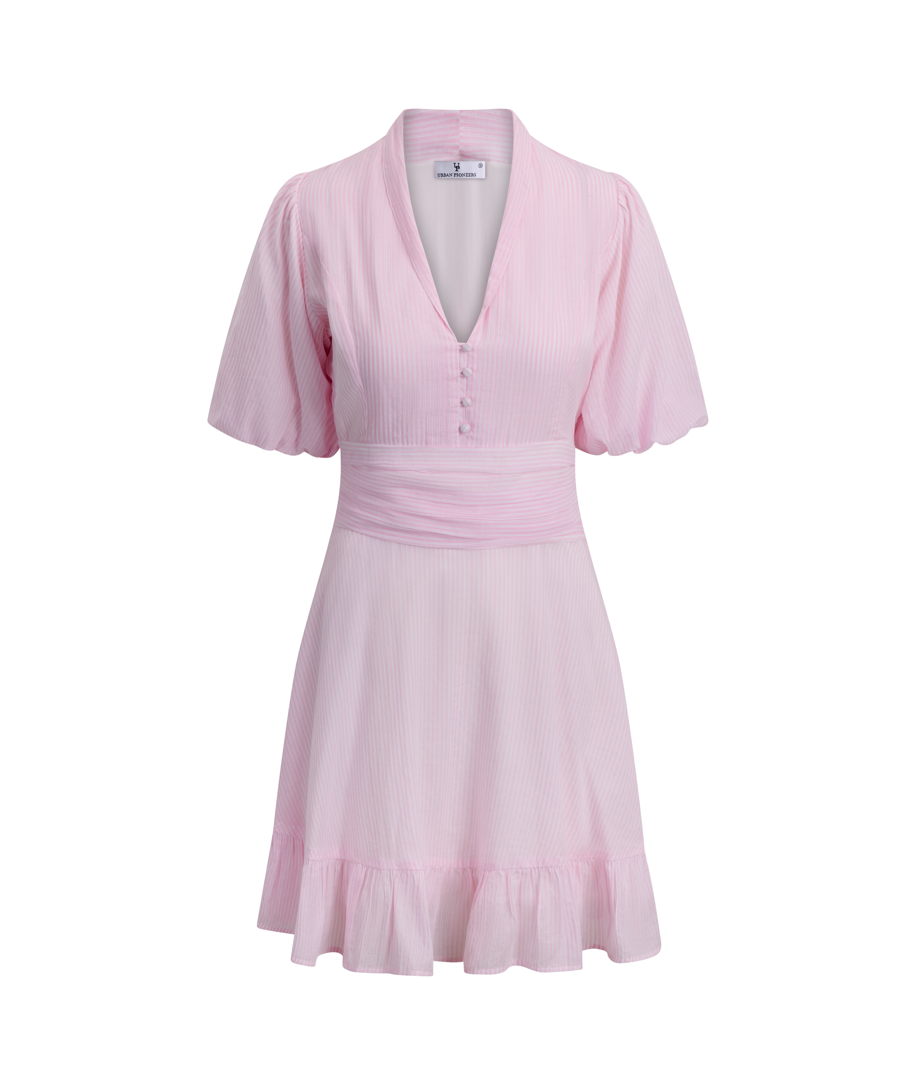 Urban Pioneers Female Papira Dress DRESS PINK STRIPES