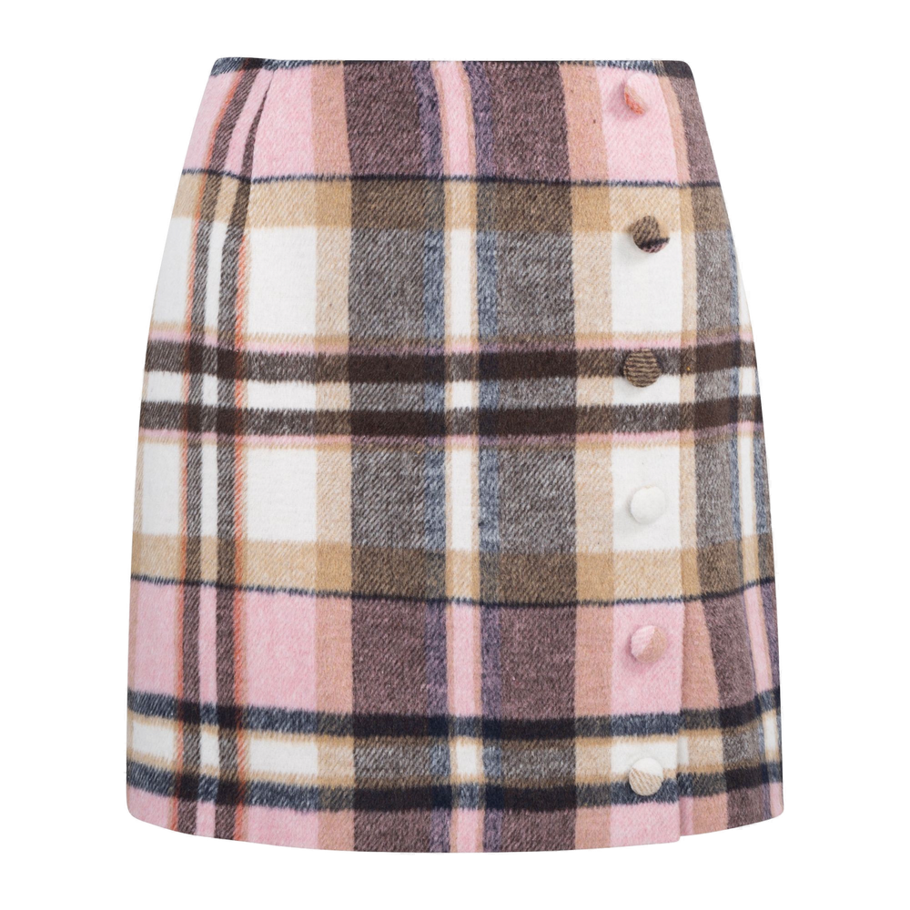 Urban Pioneers Female Petra Skirt SKIRT PINK CHECK