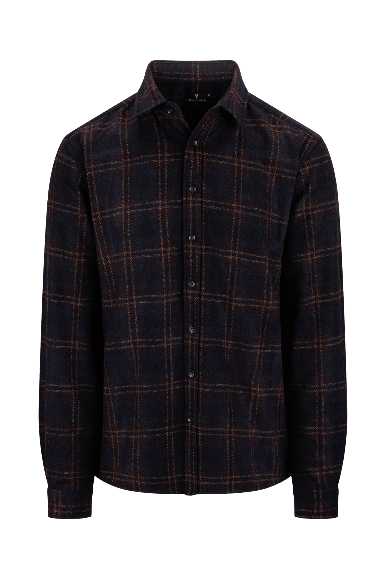 Urban Pioneers Male Piero Wool Shirt SHIRT NAVY CHECK