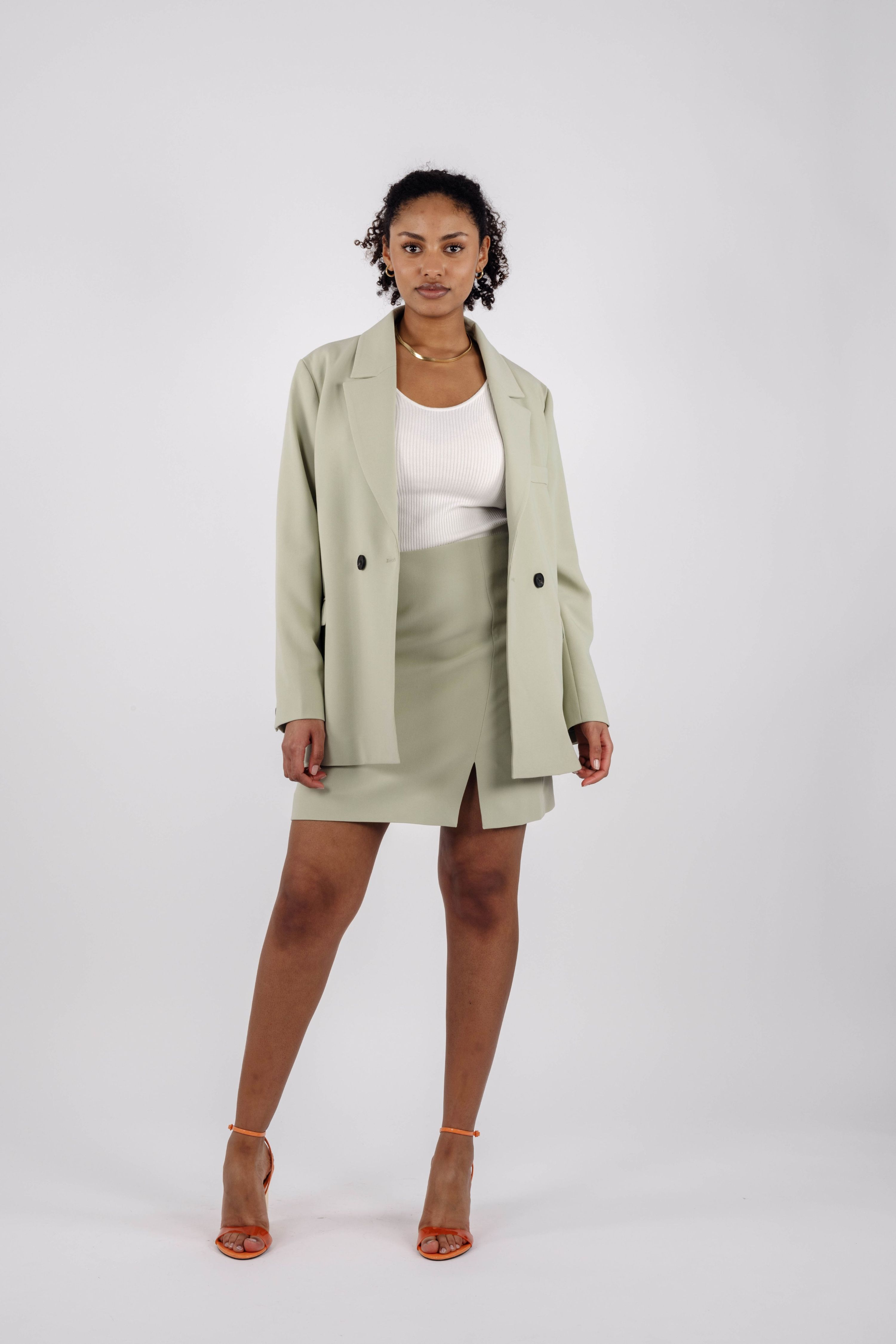 Urban Pioneers Female Polly Skirt SKIRT LIGHT GREEN MELANGE