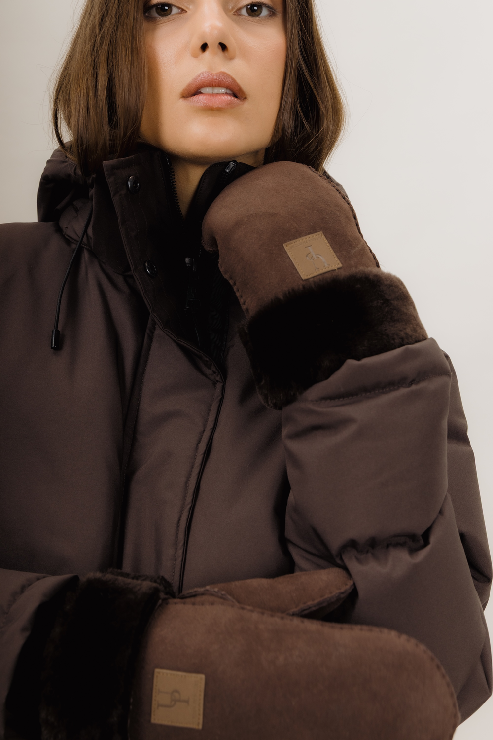 Urban Pioneers Uni Puglia Mittens GLOVES AND MITTENS CHOCOLATE BROWN